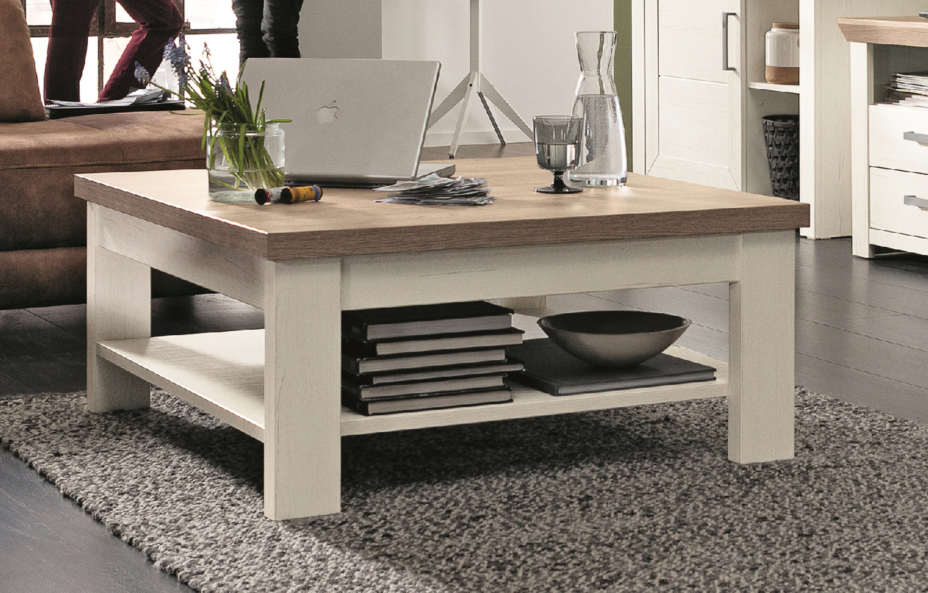 set one by Musterring Salontafel York Type 64 en 65, in 3 kleurvarianten, met plank, twee maten