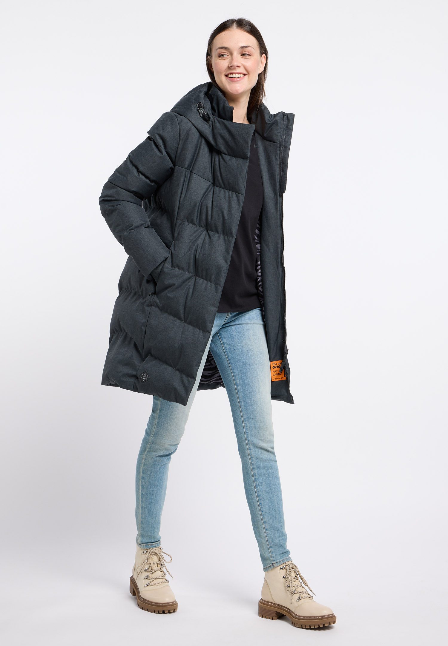 Ragwear Gewatteerde jas PAVLA waterafstotende en verwarmende quiltmantel voor de winter