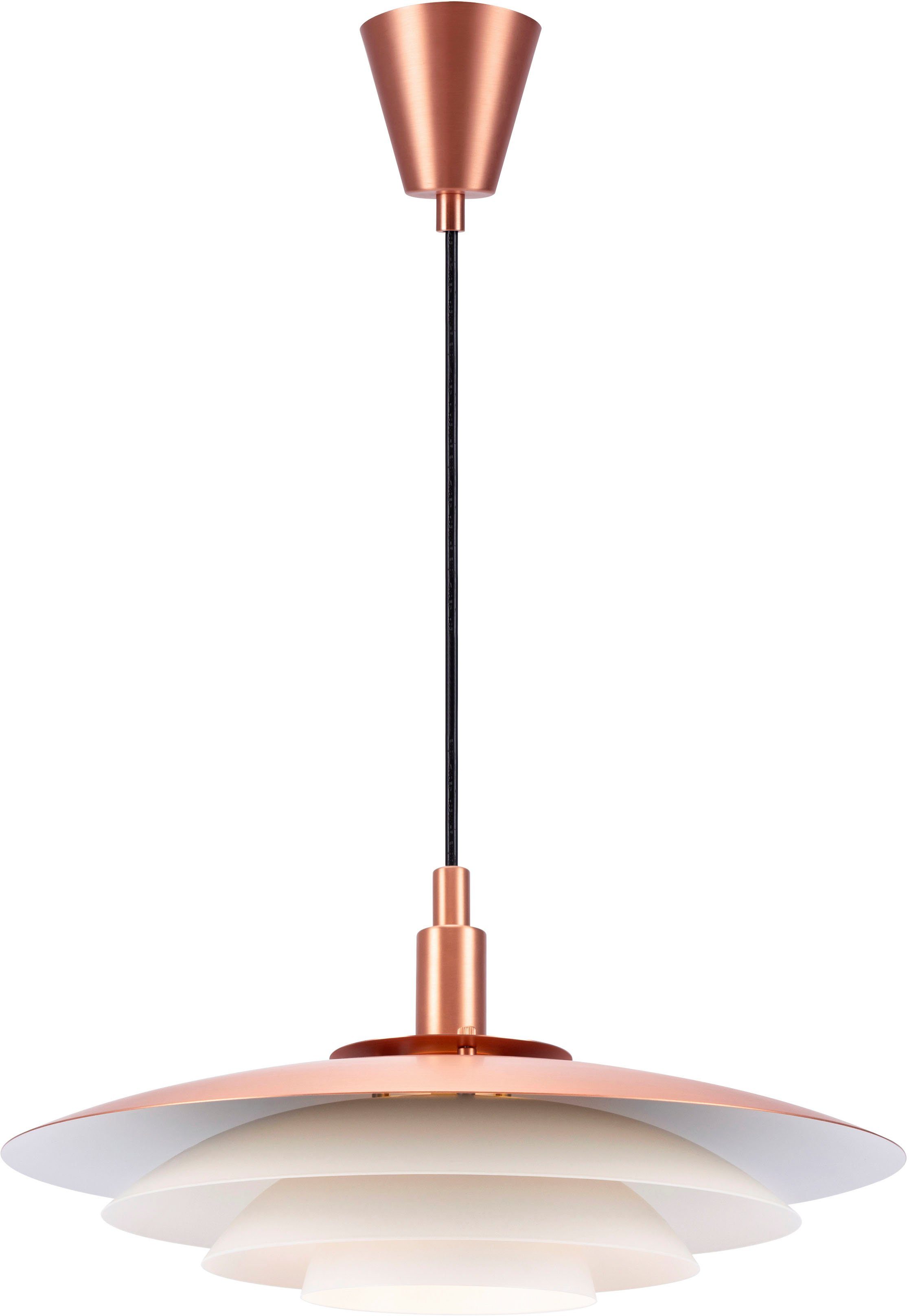 Nordlux Hanglamp Bretagne Scandinavische heldere, zachte lijnen, in-/uit-schakelaar op de lampvoet (1 stuk)