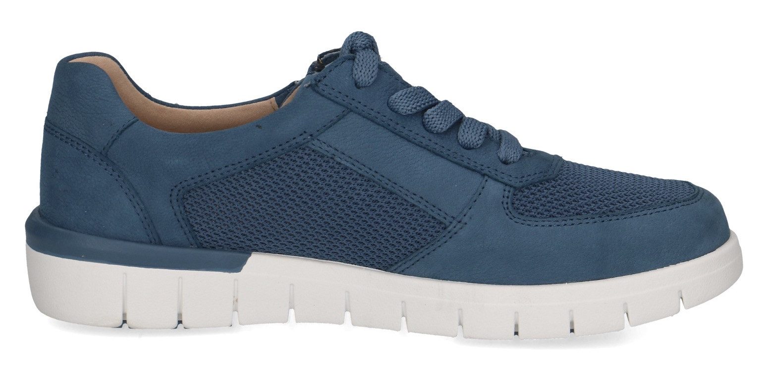 Caprice Sneakers met sleehak vrijetijdsschoen, lage schoen, veterschoen in comfortwijdte h = zeer breed