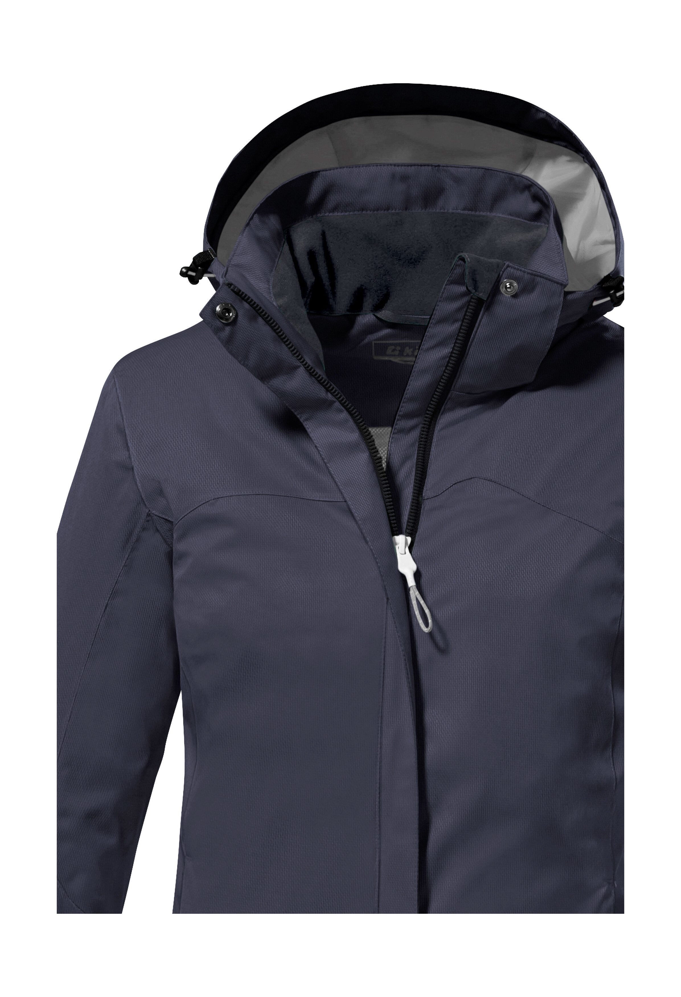 Killtec Outdoorjack KOS 133 WMN JCKT Water- en winddichte damesjack met afneembare capuchon, PFAS-vrij