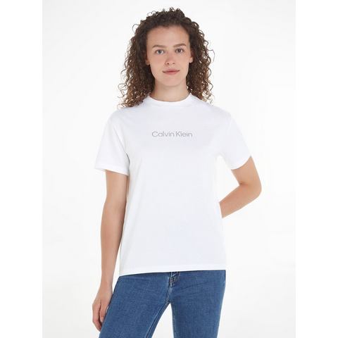 NU 20% KORTING: Calvin Klein T-shirt HERO METALLIC LOGO T-SHIRT