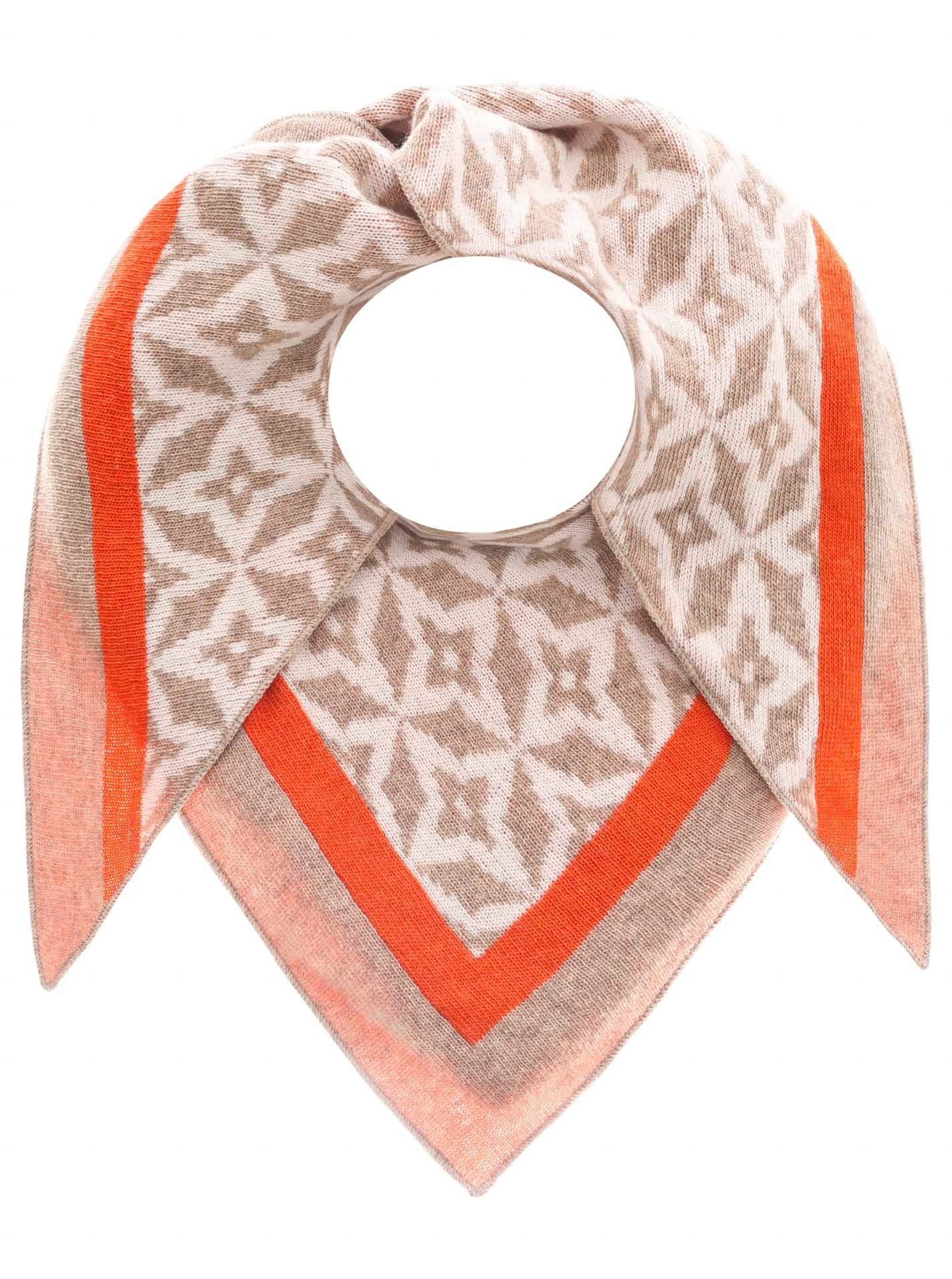 Zwillingsherz Driehoekig sjaaltje Eenvoudige basisdoek dames sjaals beige