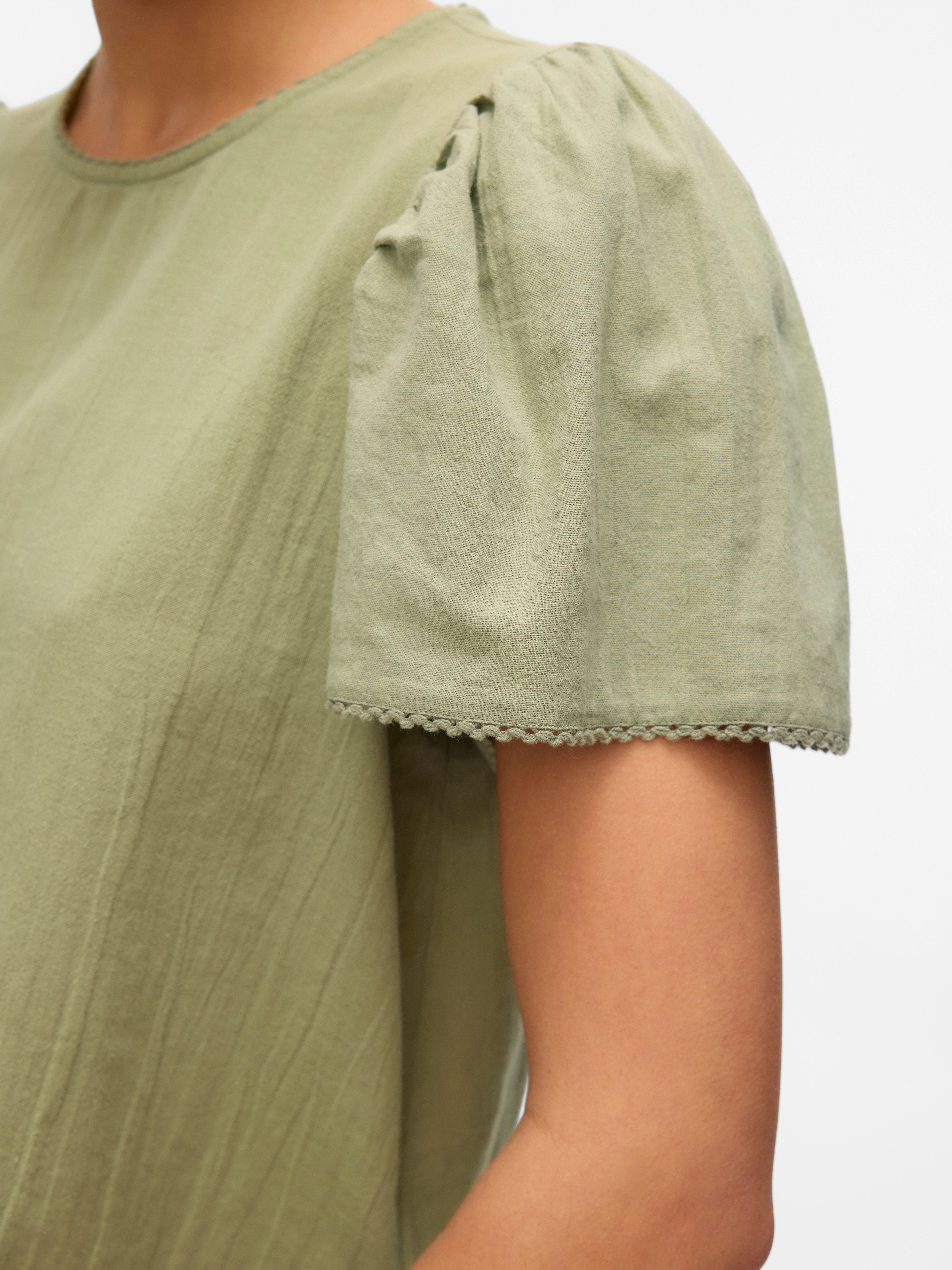 Vero Moda Blouse met korte mouwen VMPRETTY SS TOP WVN GA NOOS