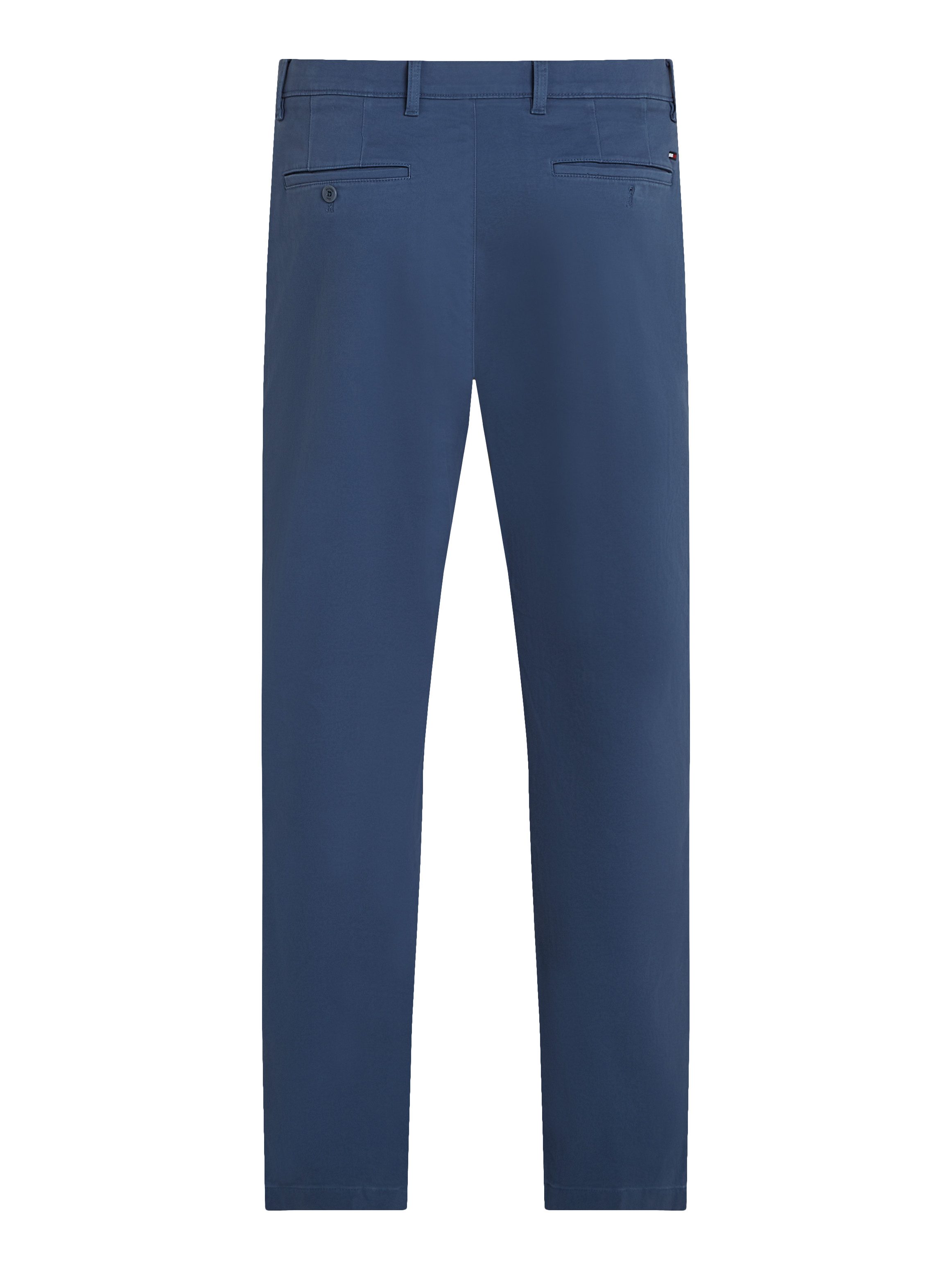 Tommy Hilfiger Chino DENTON CHINO SATIN met achterzakken met knoop logo-borduursel