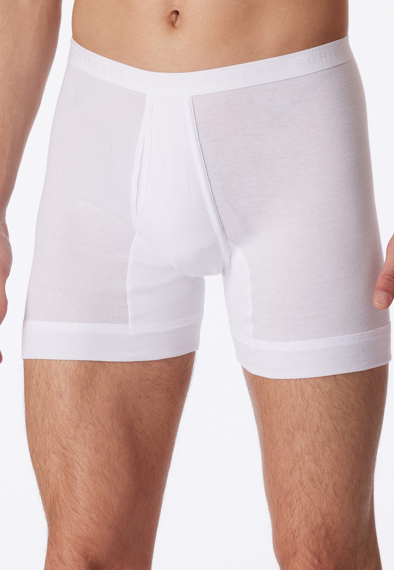 Schiesser Slip Original Classics met ingreep, fijnrib, zonder storende zijnaden