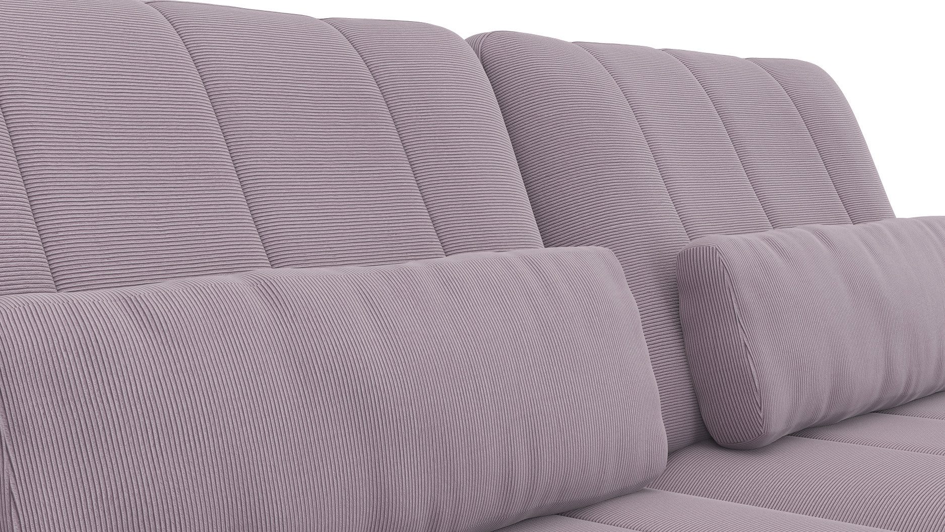 FLEXLUX 3-zitsbank Tropea multifunctionele bank, designbank, relaxfunctie, tv-bank, met armleuningverstelling en zitdiepteverstelling, breedte 252 cm