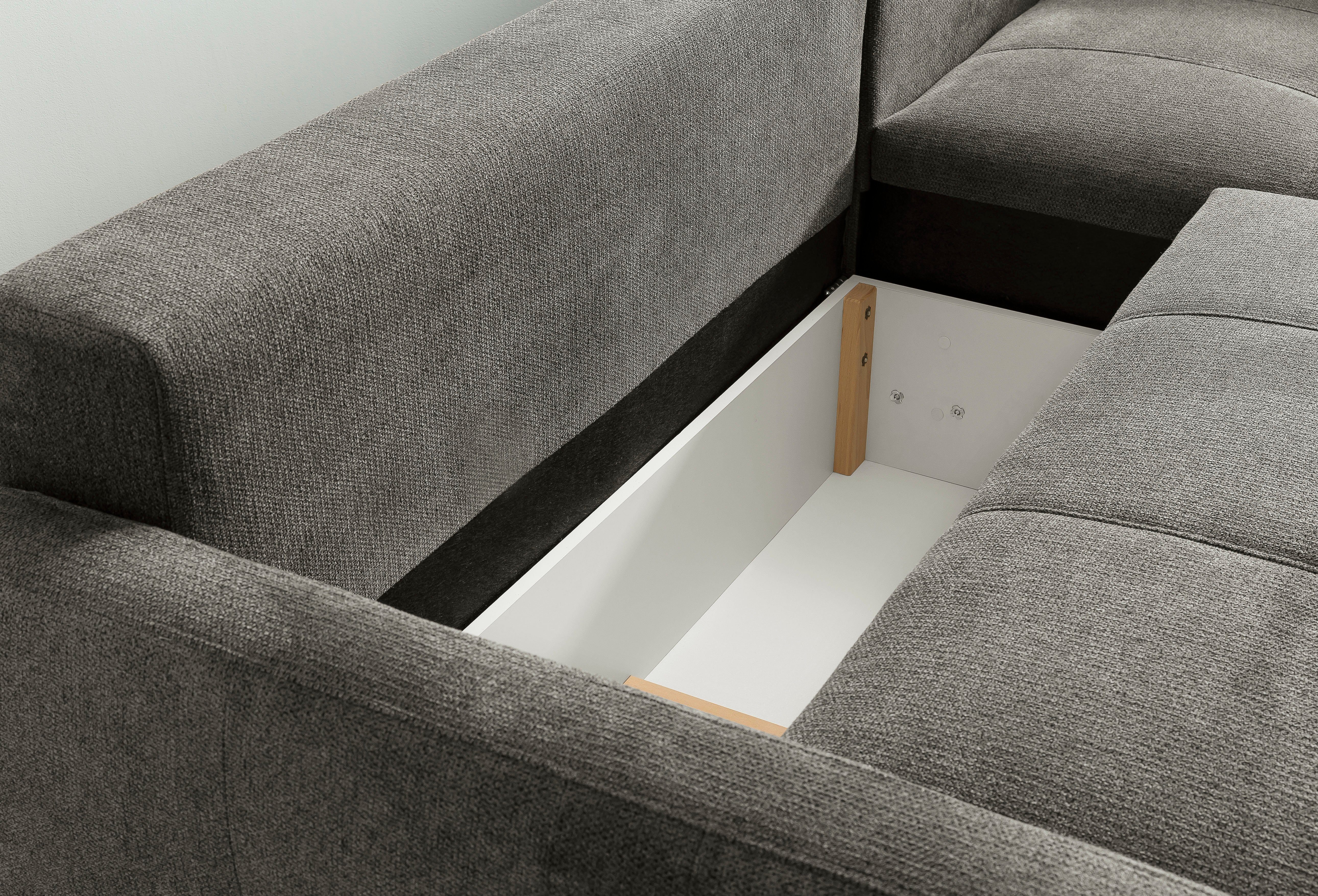 exxpo - sofa fashion Hoekbank Chester, boxspring pocketvering bekleding voor comfortabeler zitcomfort (2-delig)