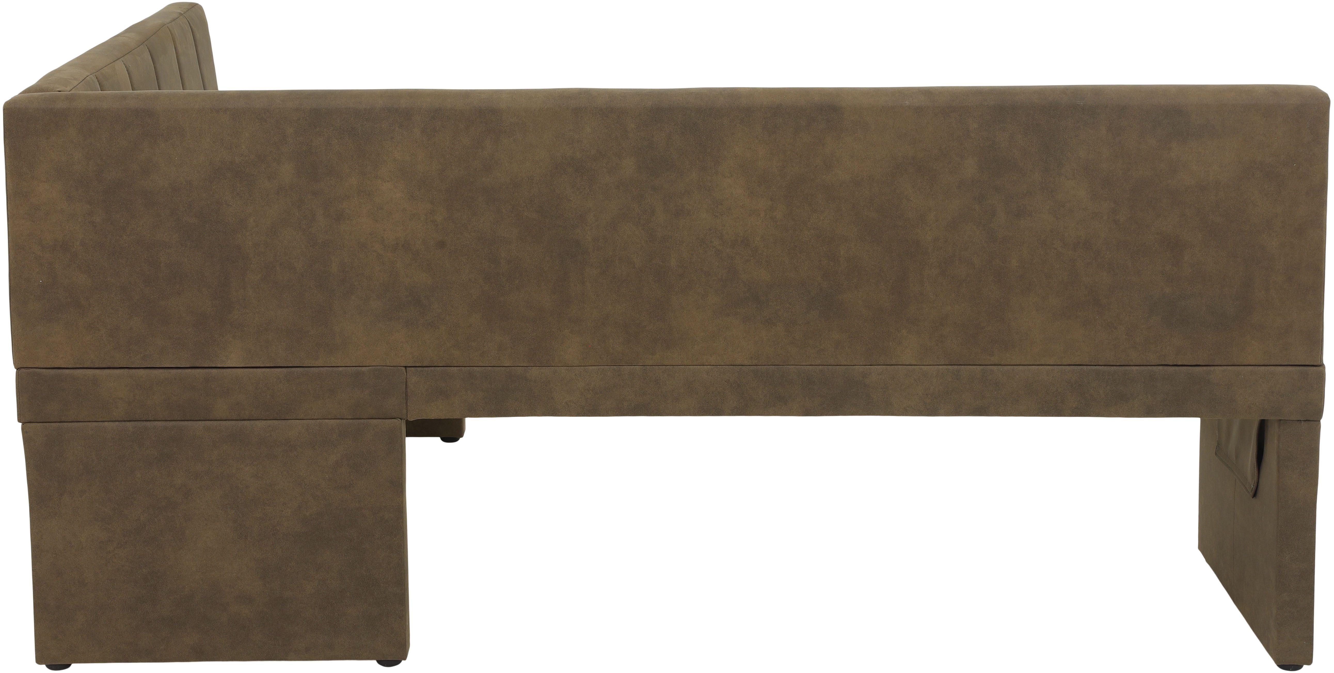 HELA Eethoek Spree Eettafel 140x90 cm met dikke rand, microvezel bekleding(4-delig)