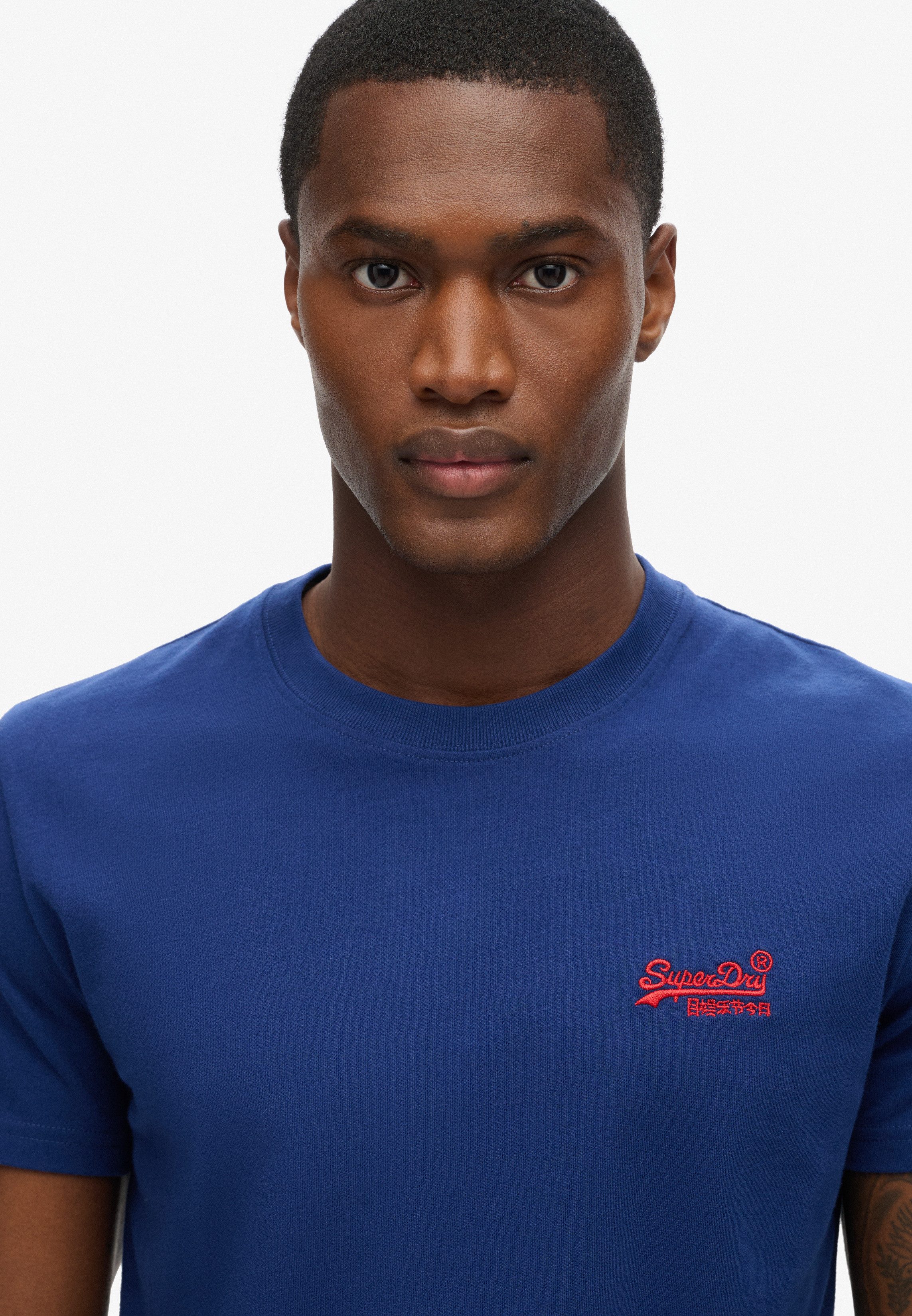 Superdry Shirt met ronde hals ESSENTIAL LOGO EMB TEE