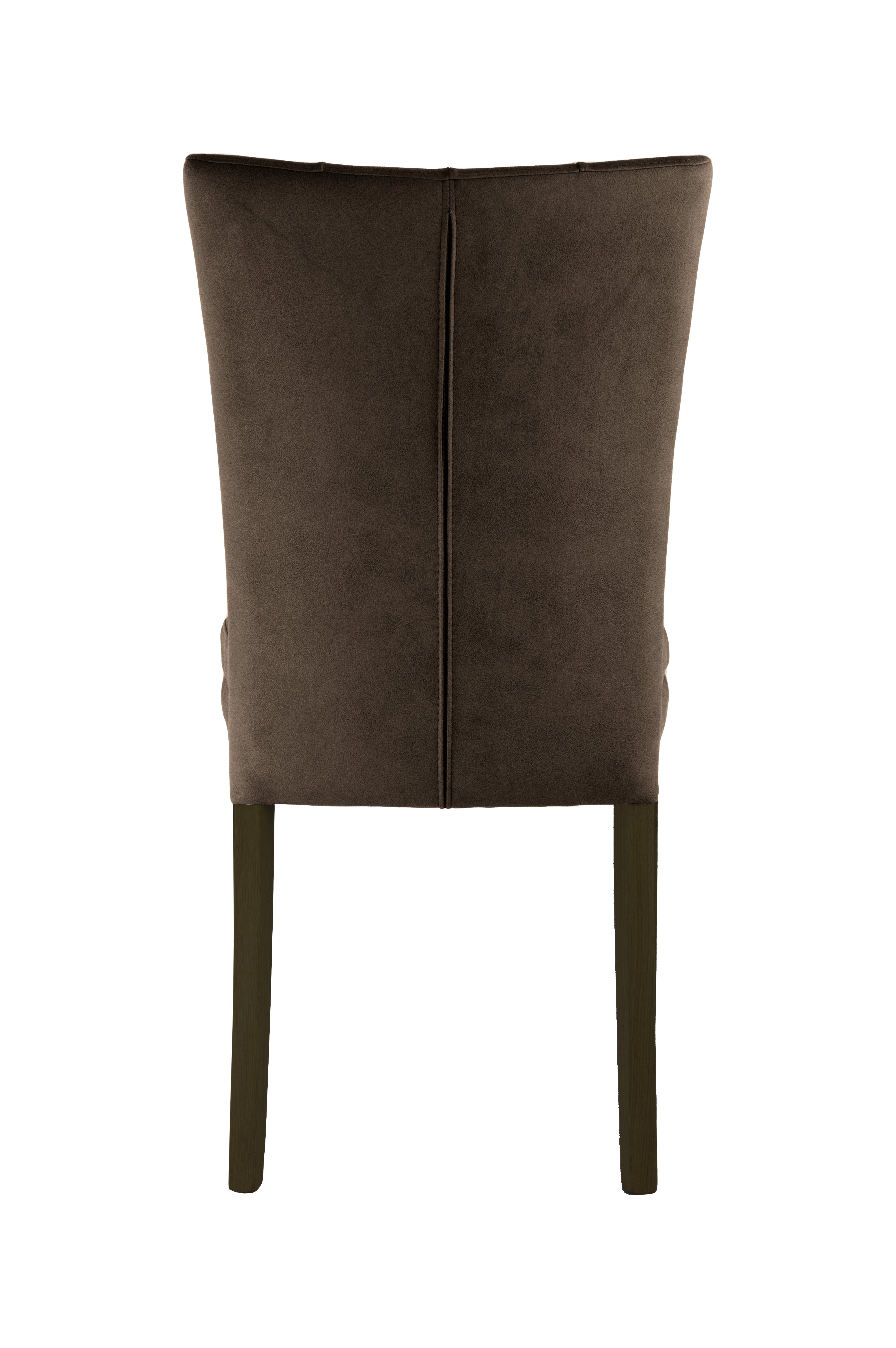 Home affaire Stoel met 4 poten Colorado prettige bekleding, frame massief hout wengé of naturel-eiken (set, 2 stuks)