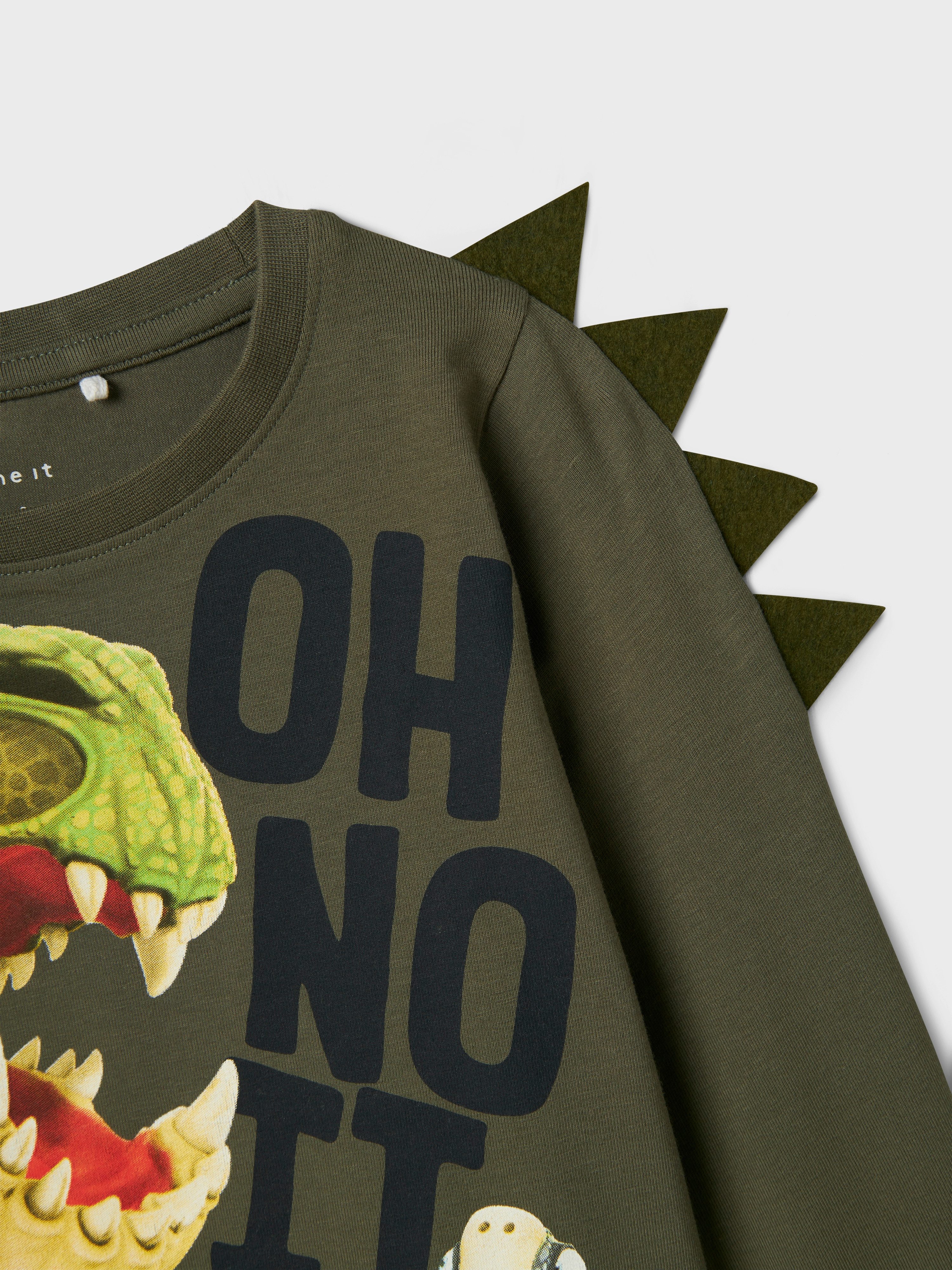 Name It Shirt met lange mouwen NMMDOVID GIGANTO NREG LS TOP NOOS VDE