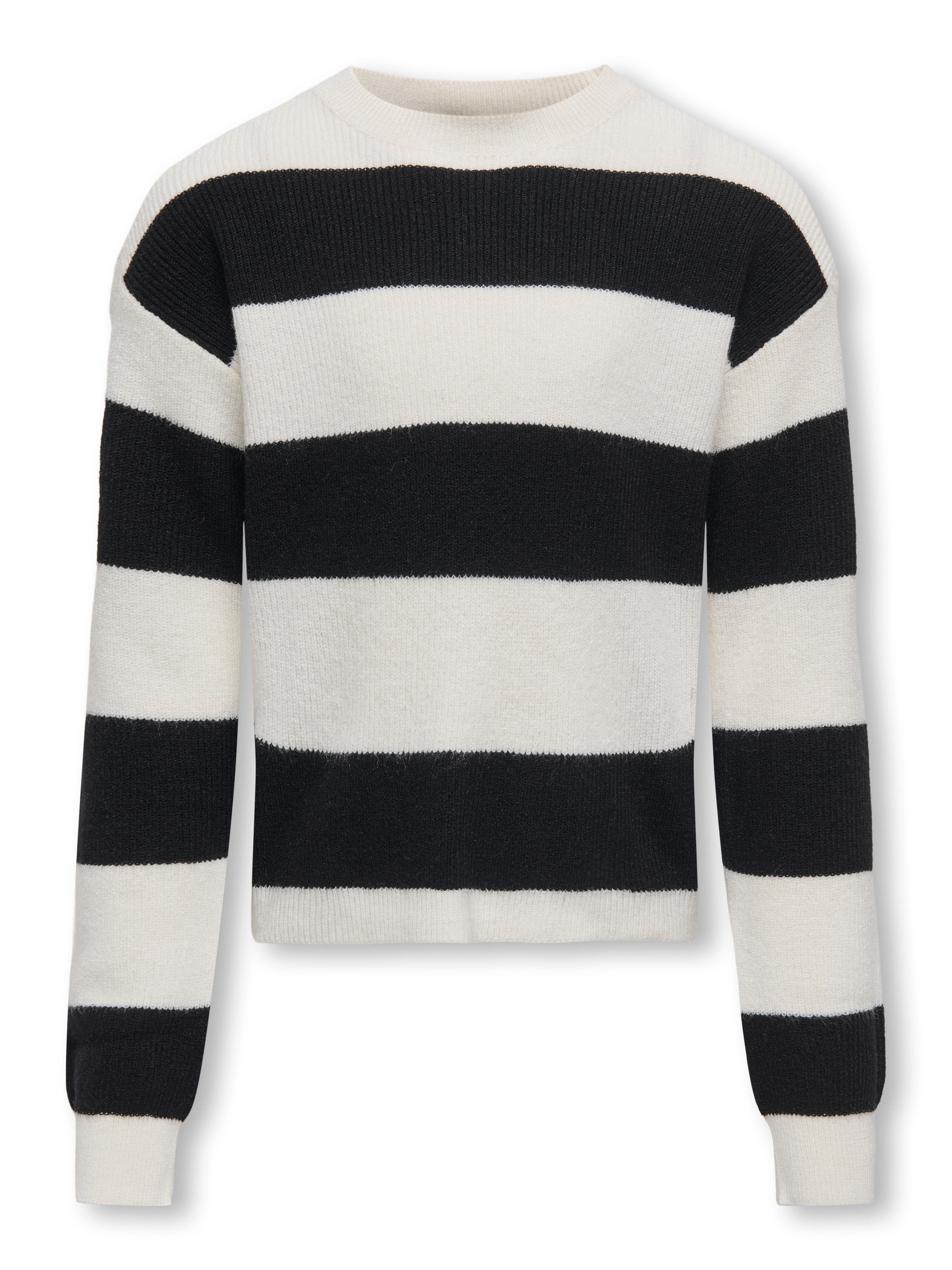 KIDS ONLY Gebreide trui KOGFRANCA SHORT L/S STRIPE KNT NOOS