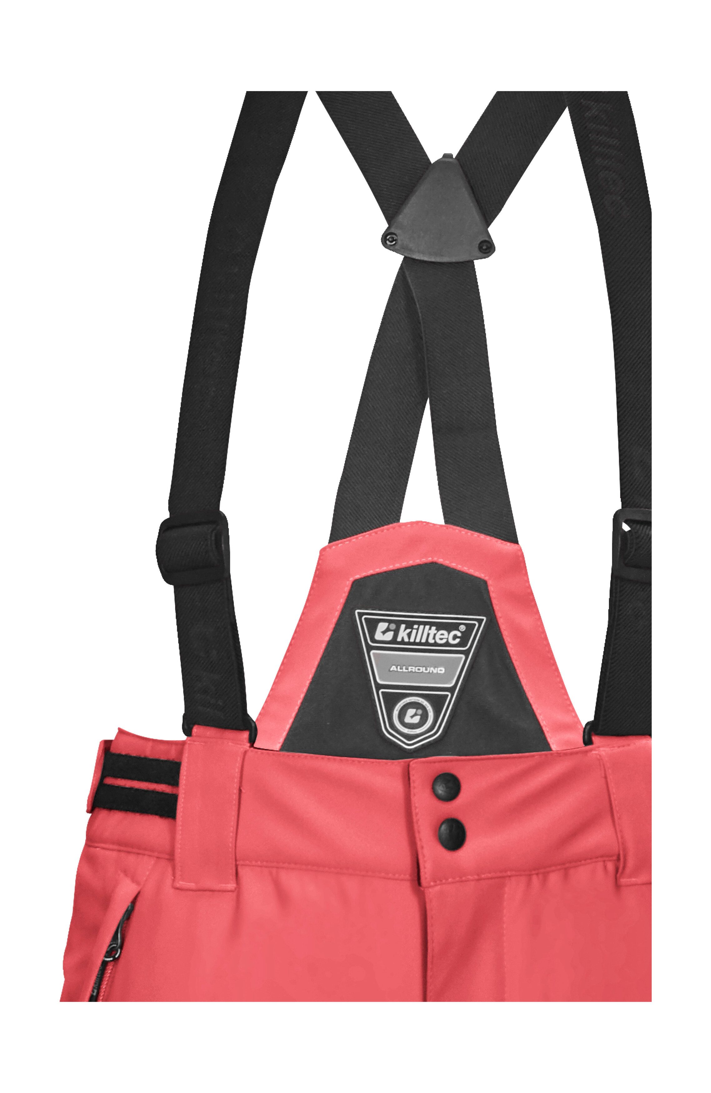 Killtec Skibroek KSW 77 GRLS SKI PNTS waterdicht, ademend, afneembare bretels, verstevigde zijband