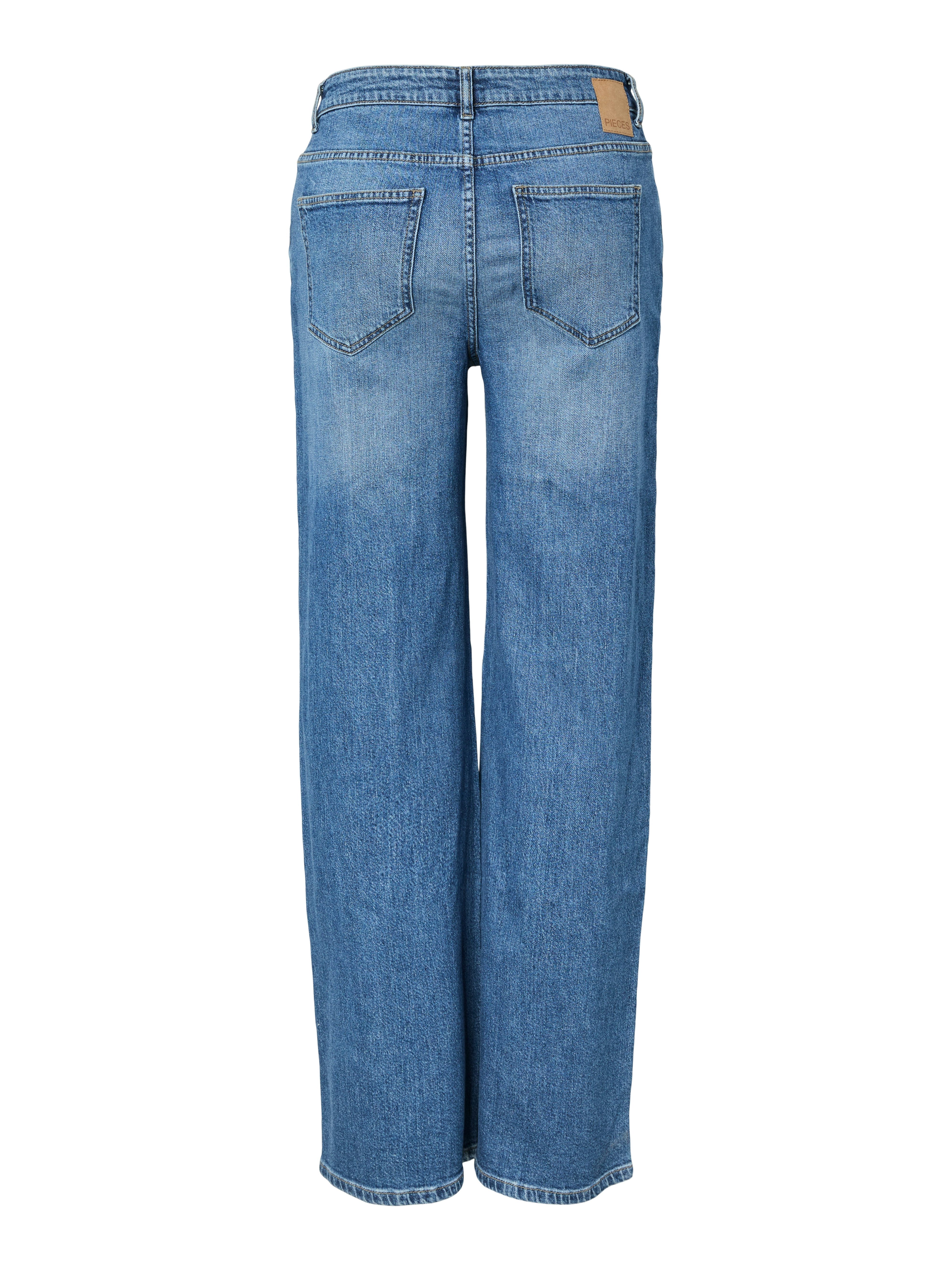 pieces Wijde jeans PCSILKE MW WIDE JEANS MB NOOS BC
