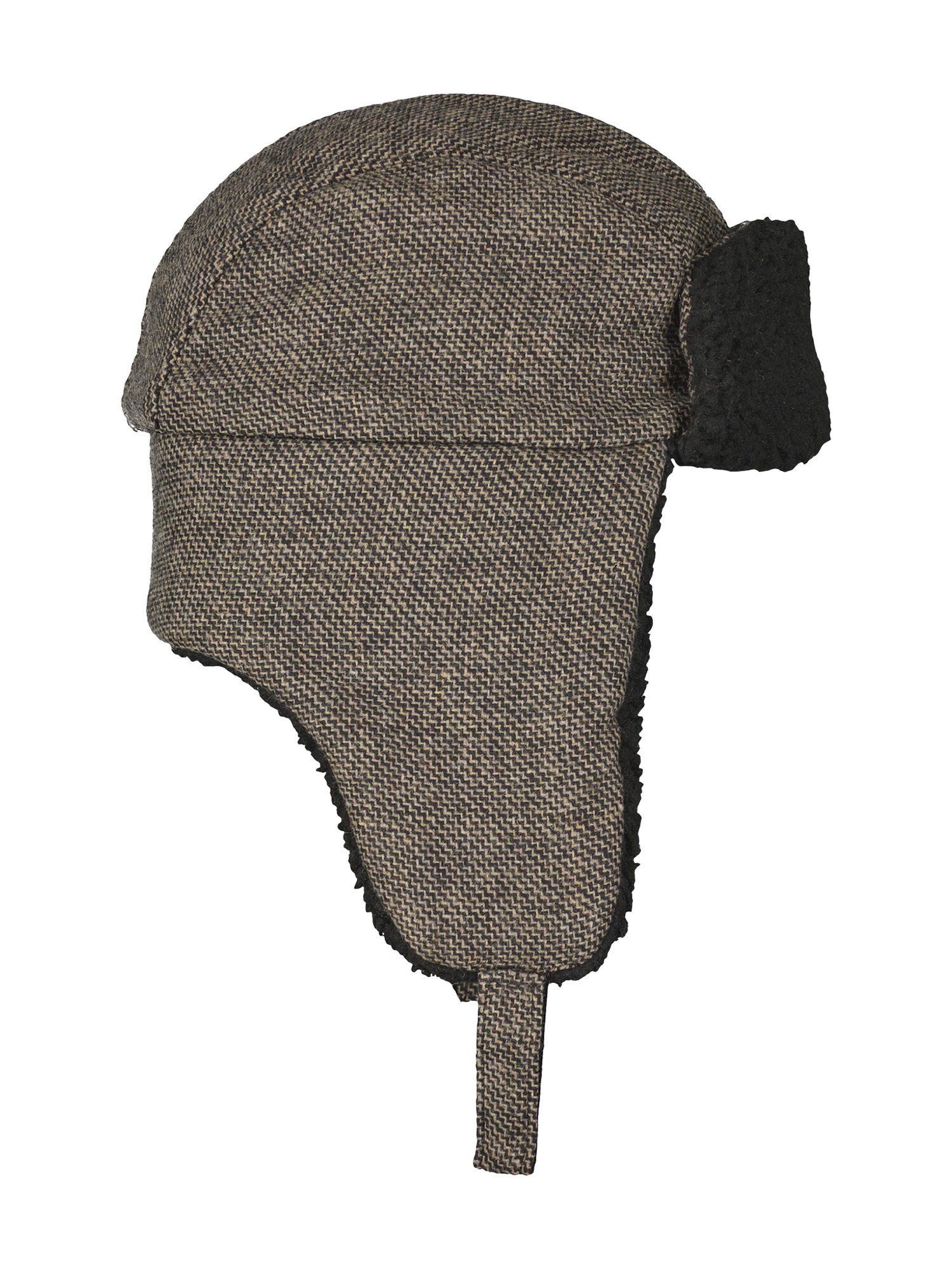 Lerros Pet met oorkleppen LERROS trapperpet, zigzag-patroon met teddyvoering