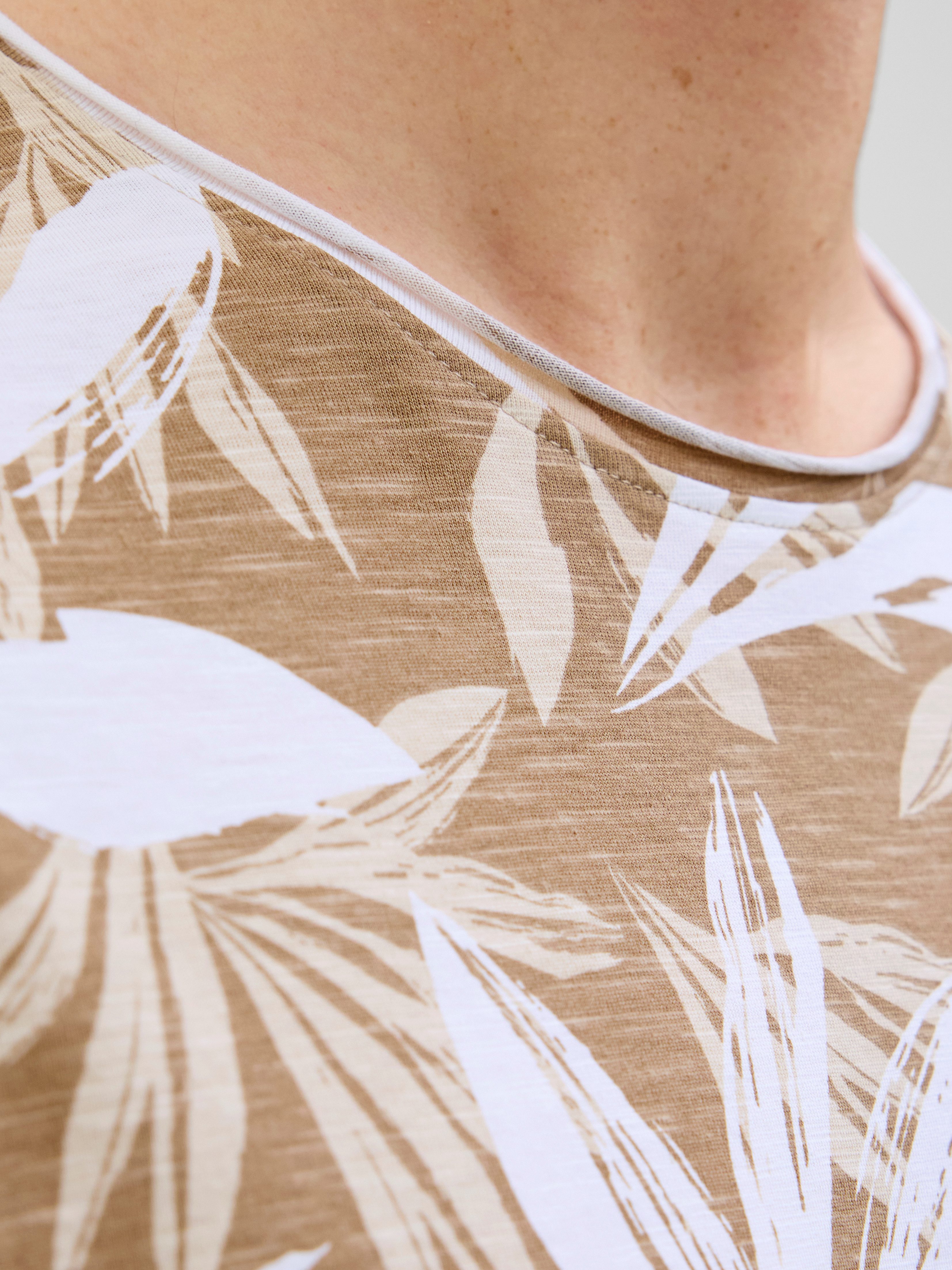 Jack & Jones Shirt met ronde hals JJEBRYAN AOP TEE S/S O-NECK NOOS