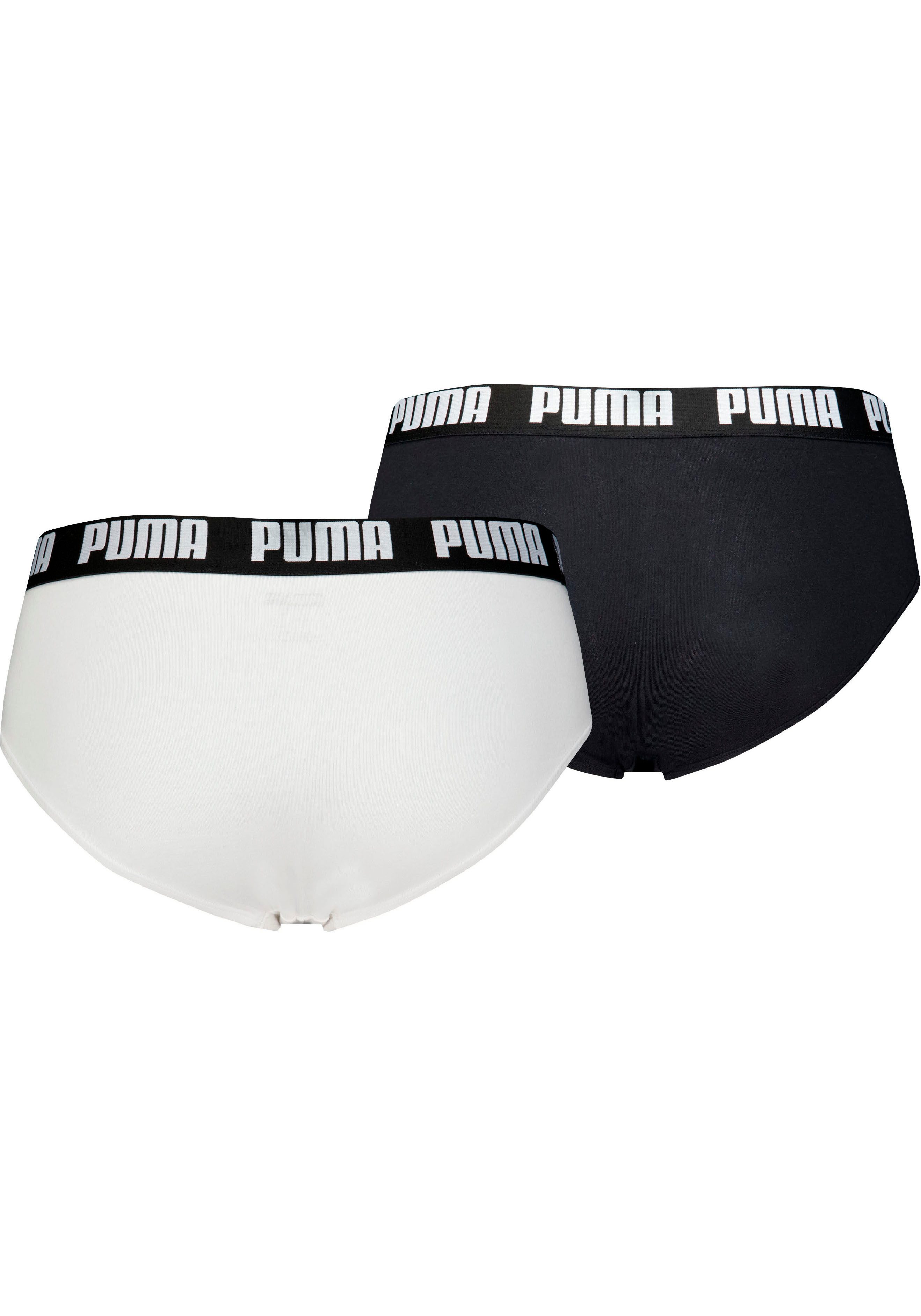 PUMA Slip MEN EVERYDAY BRIEFS 2P met comfortabele katoenen stretchstof (Set van 2)