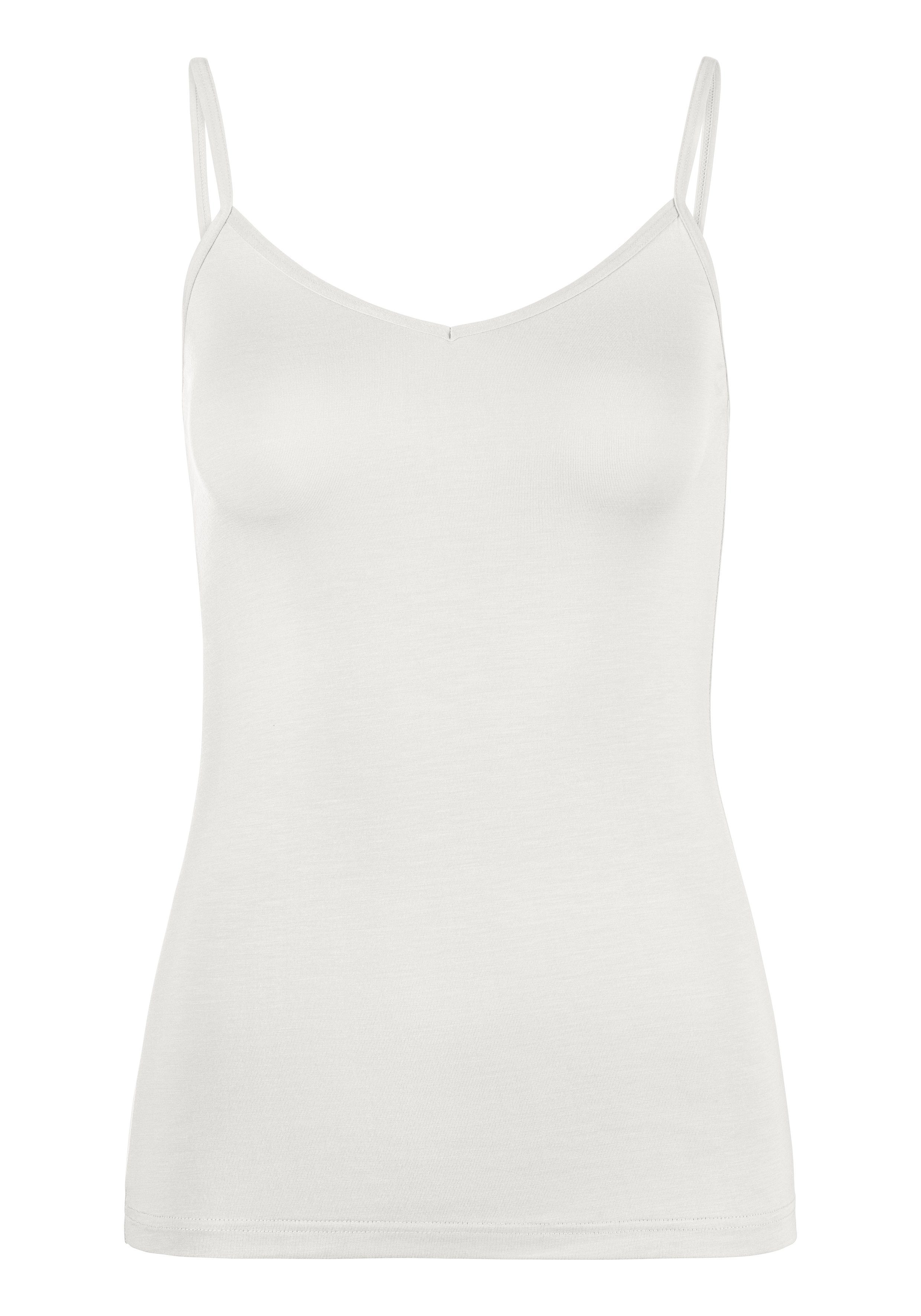 Lascana Hemd Spaghettibandjes-top, onderhemd (2 stuks, Set van 2)