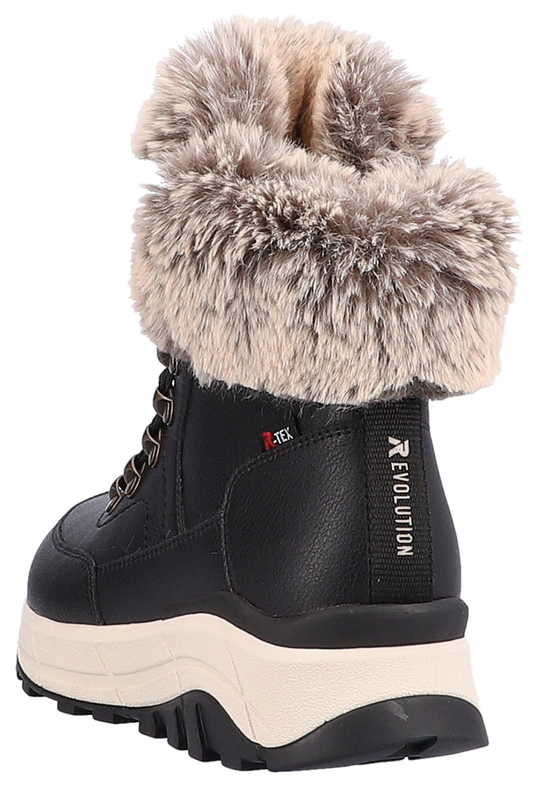 RIEKER Sport Winterlaarzen Hightop sneakers, veterschoenen, winterlaarzen met lamswolvoering