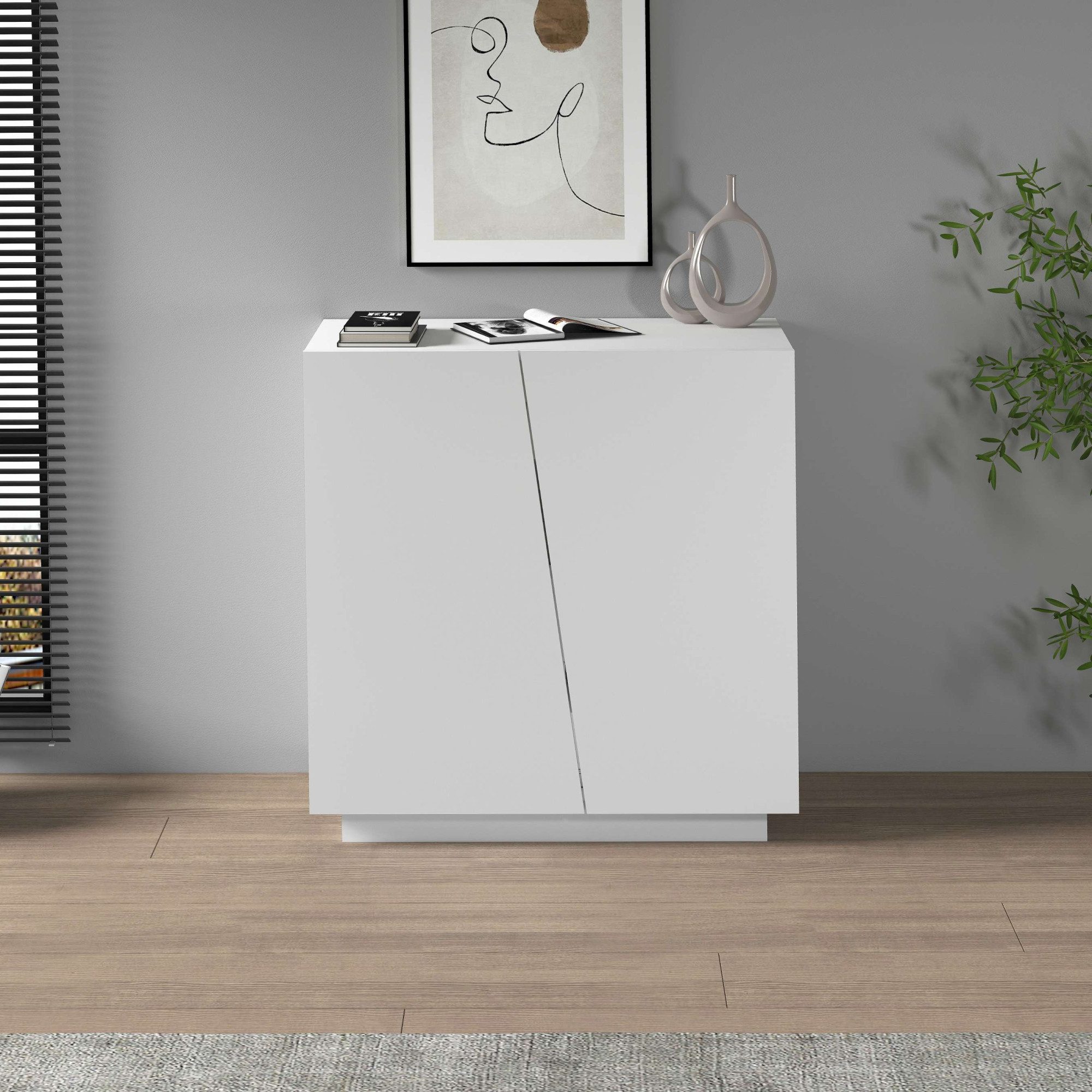 INOSIGN Archiefkast Vega, Multifunctionele kast, Bureaukast, met 2 deuren & verstelbare legplanken, hoogte 86 of 166 cm, made in italy