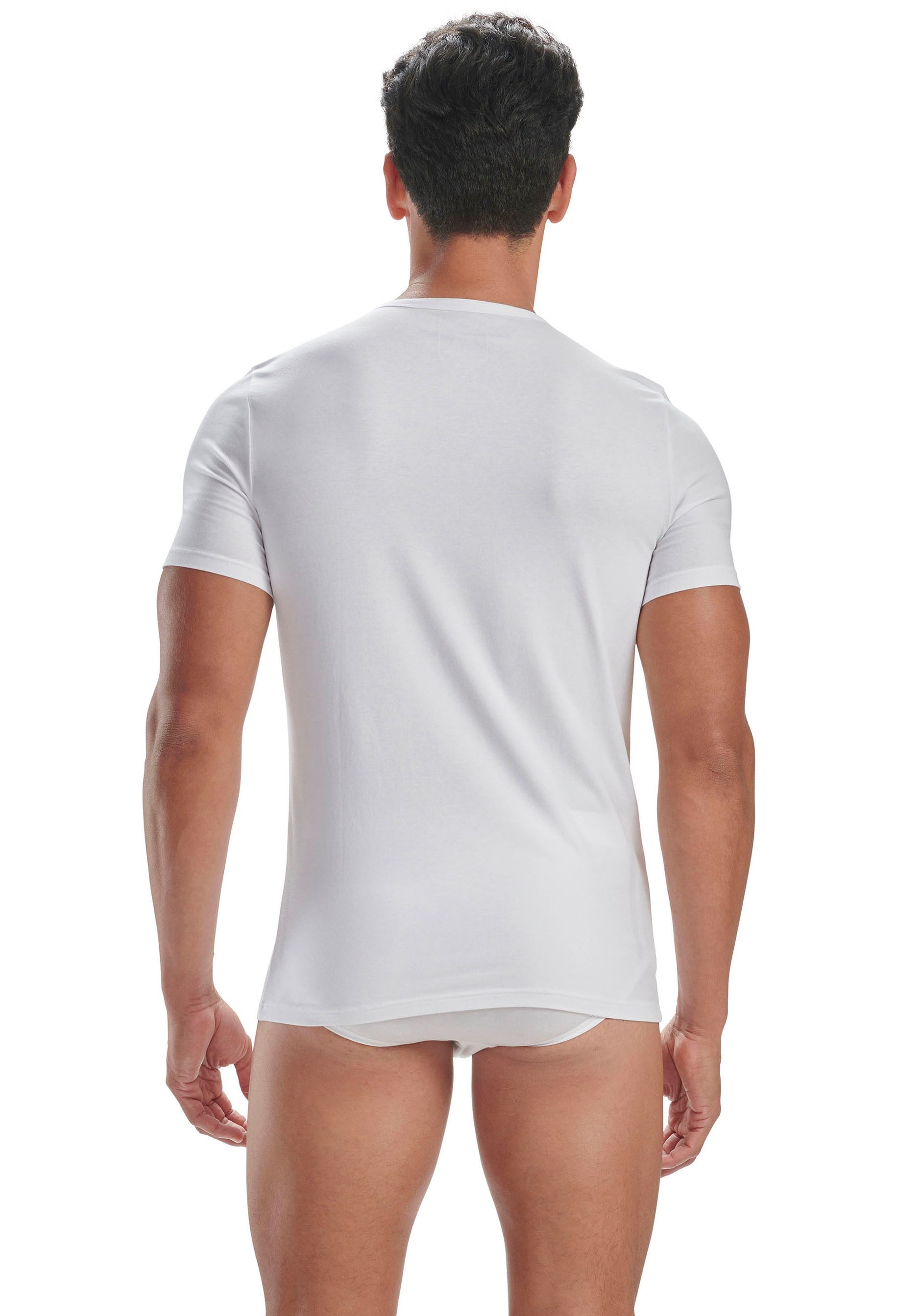 adidas Sportswear T-shirt "Active Flex Cotton" met ronde hals en slim fit (2-delig, Set van 2)