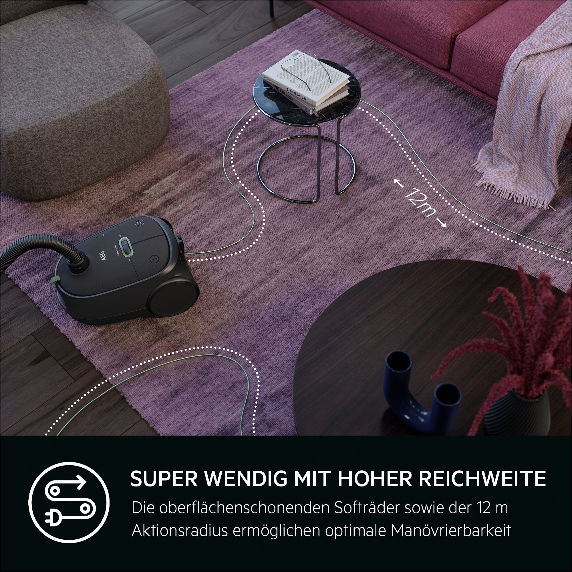 AEG Stofzuiger CLEAN 6000, hoge zuigkracht, incl. extra spuitmonden, 65% gerecycled kunststof