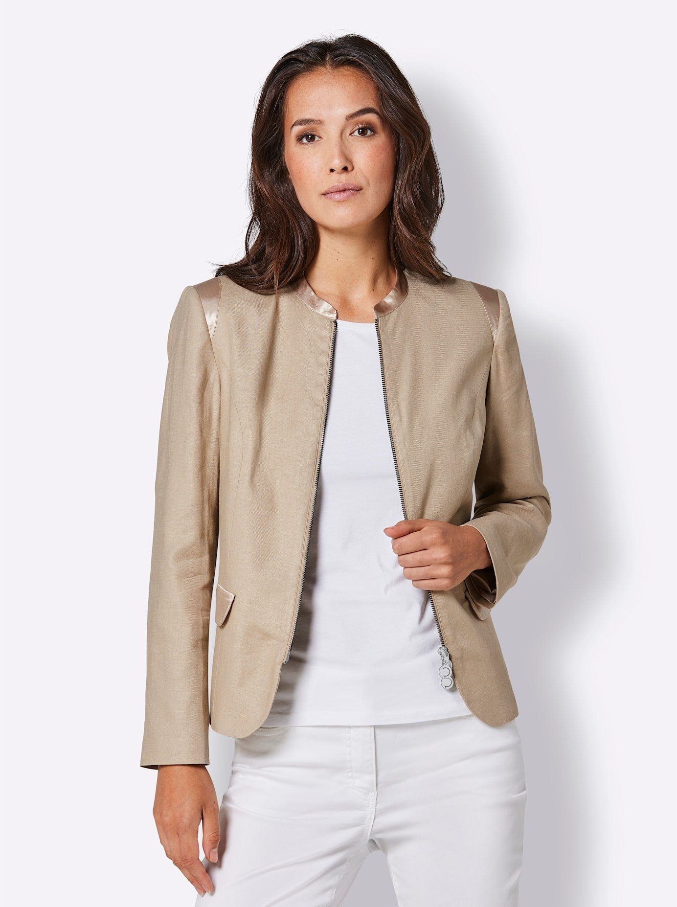 CREATION L PREMIUM Jasje Linnen-viscose blazer
