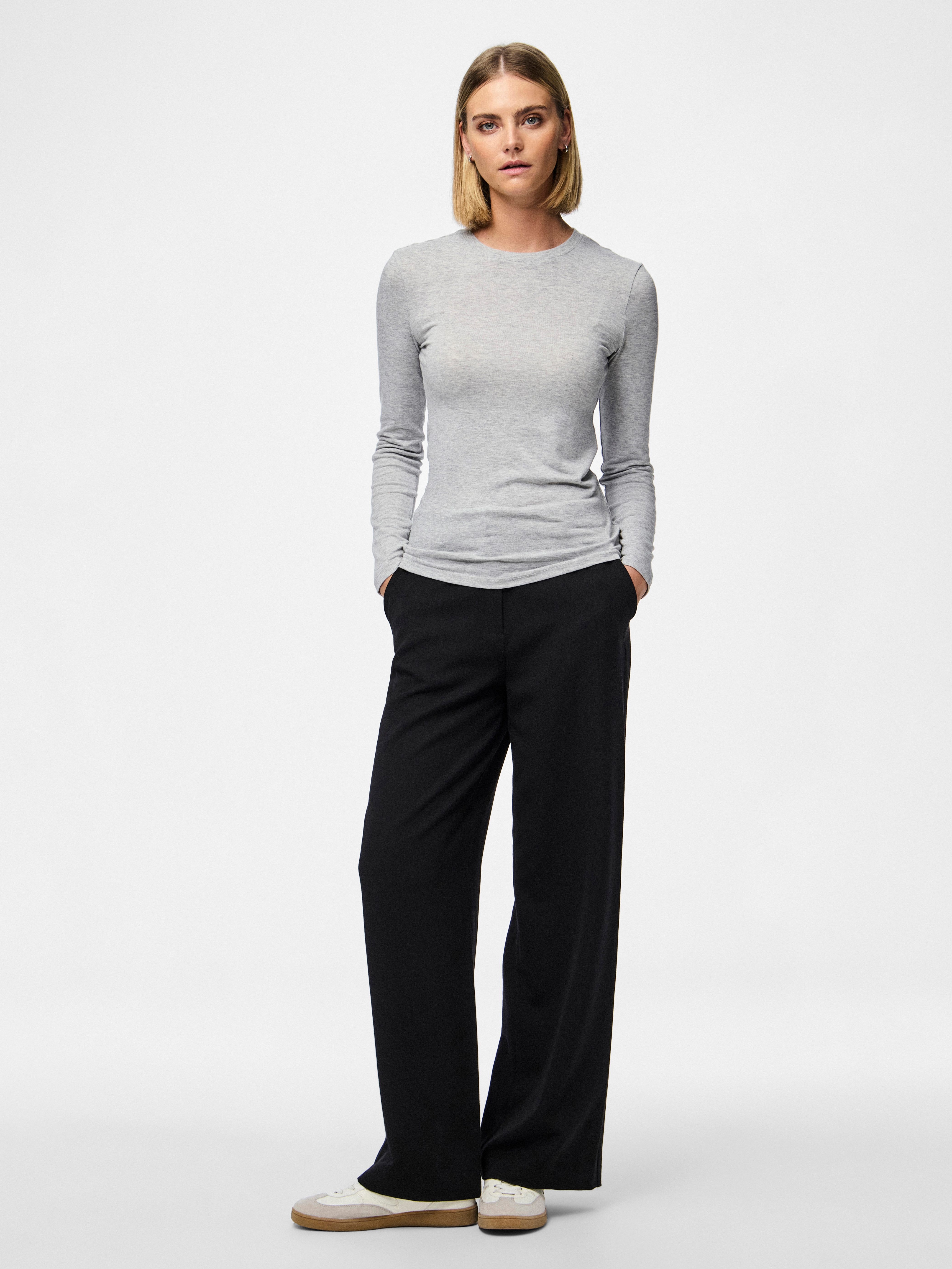 pieces Shirt met lange mouwen PCMARIA LS TOP NOOS BC