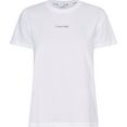 calvin klein curve shirt met ronde hals inclusief t-shirt met minilogo met calvin klein mini logo-tekst wit