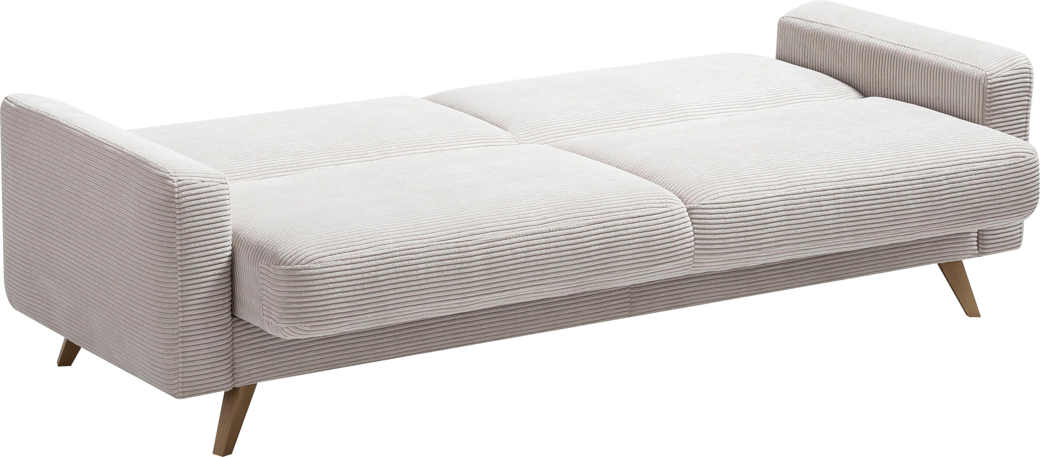 exxpo - sofa fashion 3-zitsbank Samso, elegant en comfortabel, actuele cord bekleding, kantelbank