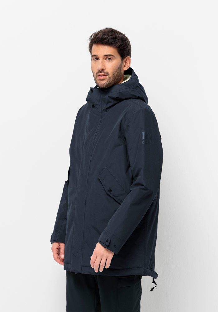 Jack Wolfskin Parka TALFORST PARKA M heren wandelen & outdoor maat L (52) blauw