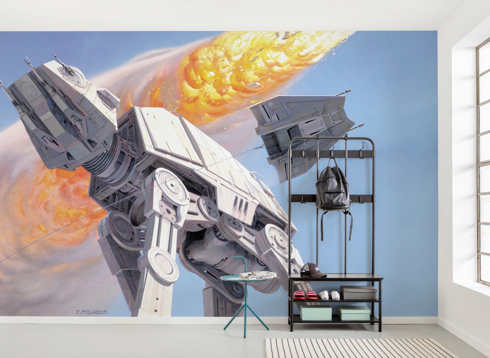 Komar Vliesbehang Star Wars Classic RMQ Hoth Battle AT-AT (set)