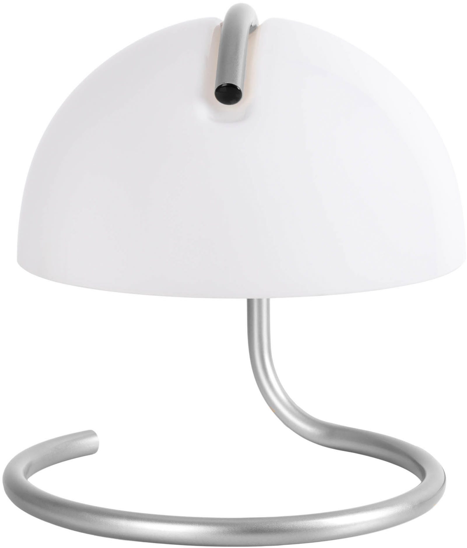 näve Tafellamp Burano halfronde glazen kap, 1x e27, snoer zwart 150cm (1 stuk)