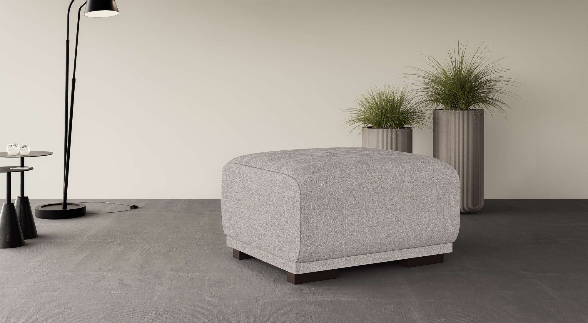 Home affaire Hocker BORNHOLM, kleine poef passend bij de serie, afmetingen B/D/H: 61/72/46 cm