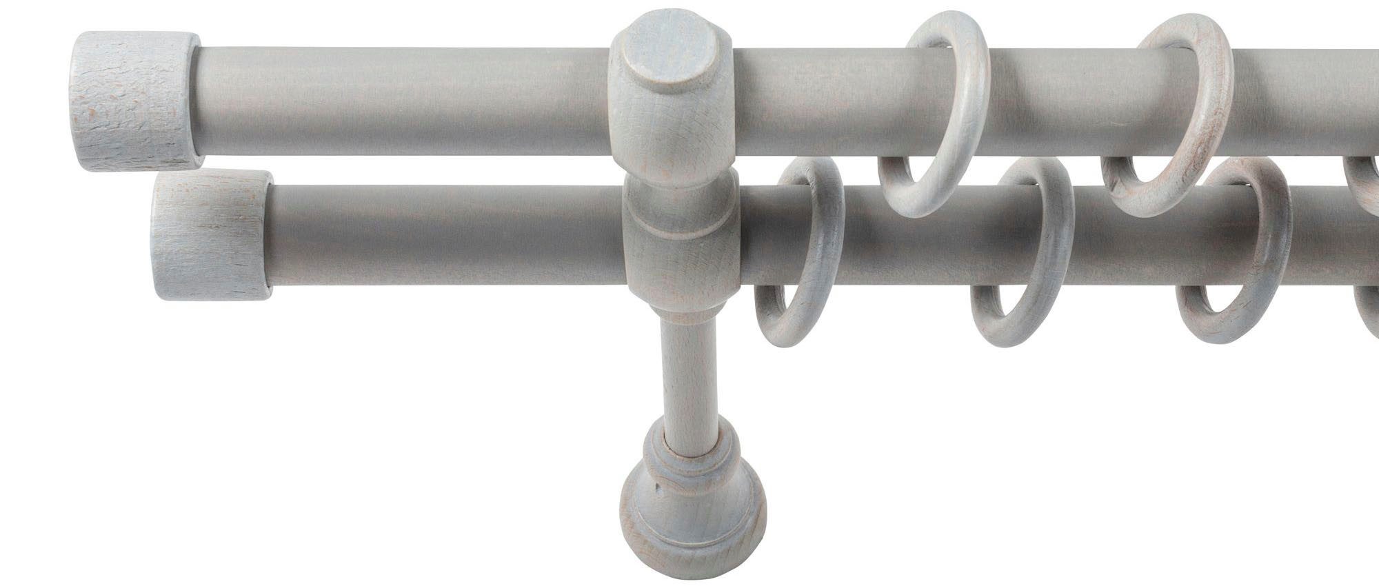 SN DECO GROUP Gordijnroede Cafiro 28 mm, hout, verschillende lengtes en kleuren, compleet set