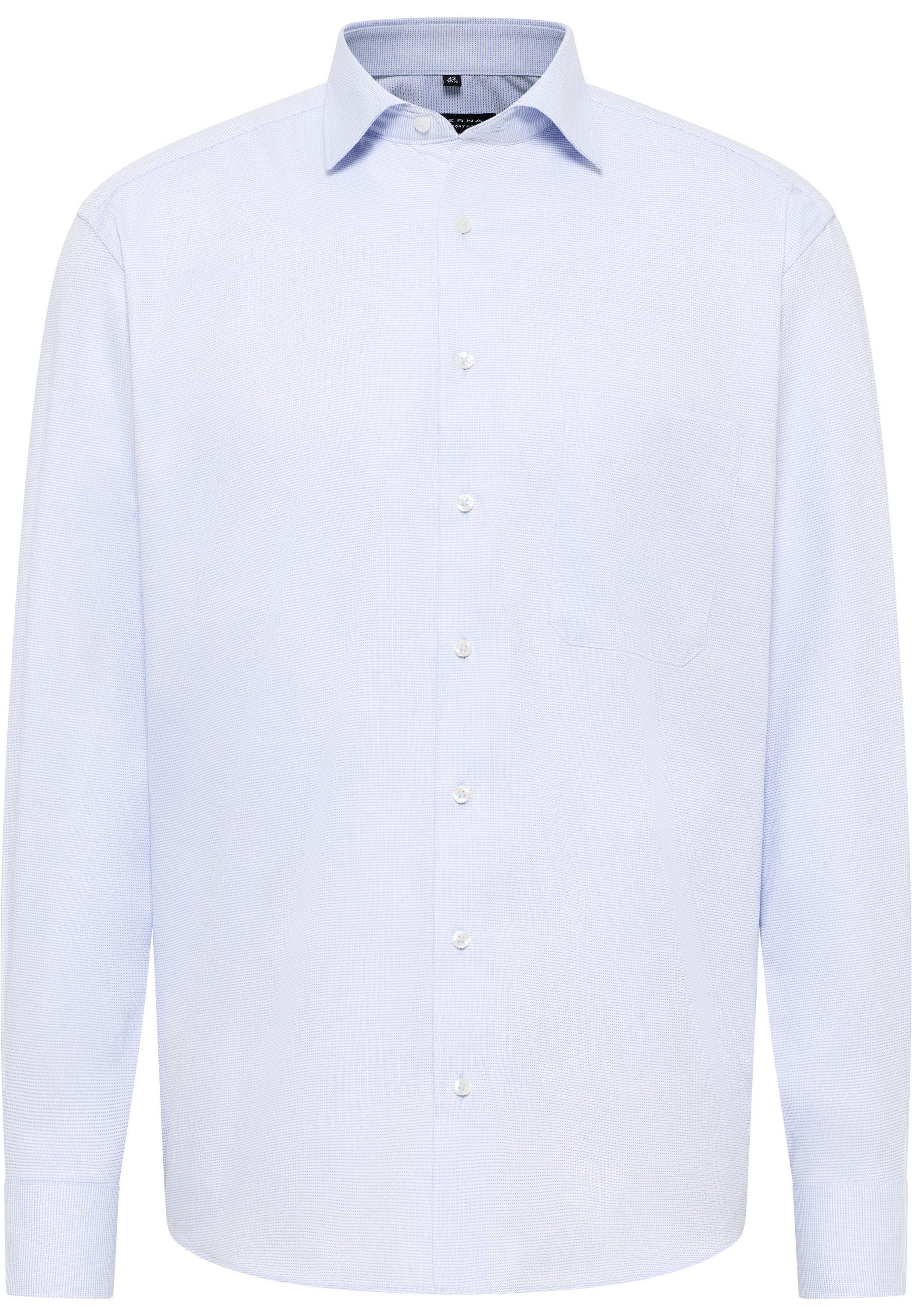 Eterna Overhemd met lange mouwen Comfort fit NON IRON (strijkvrij)