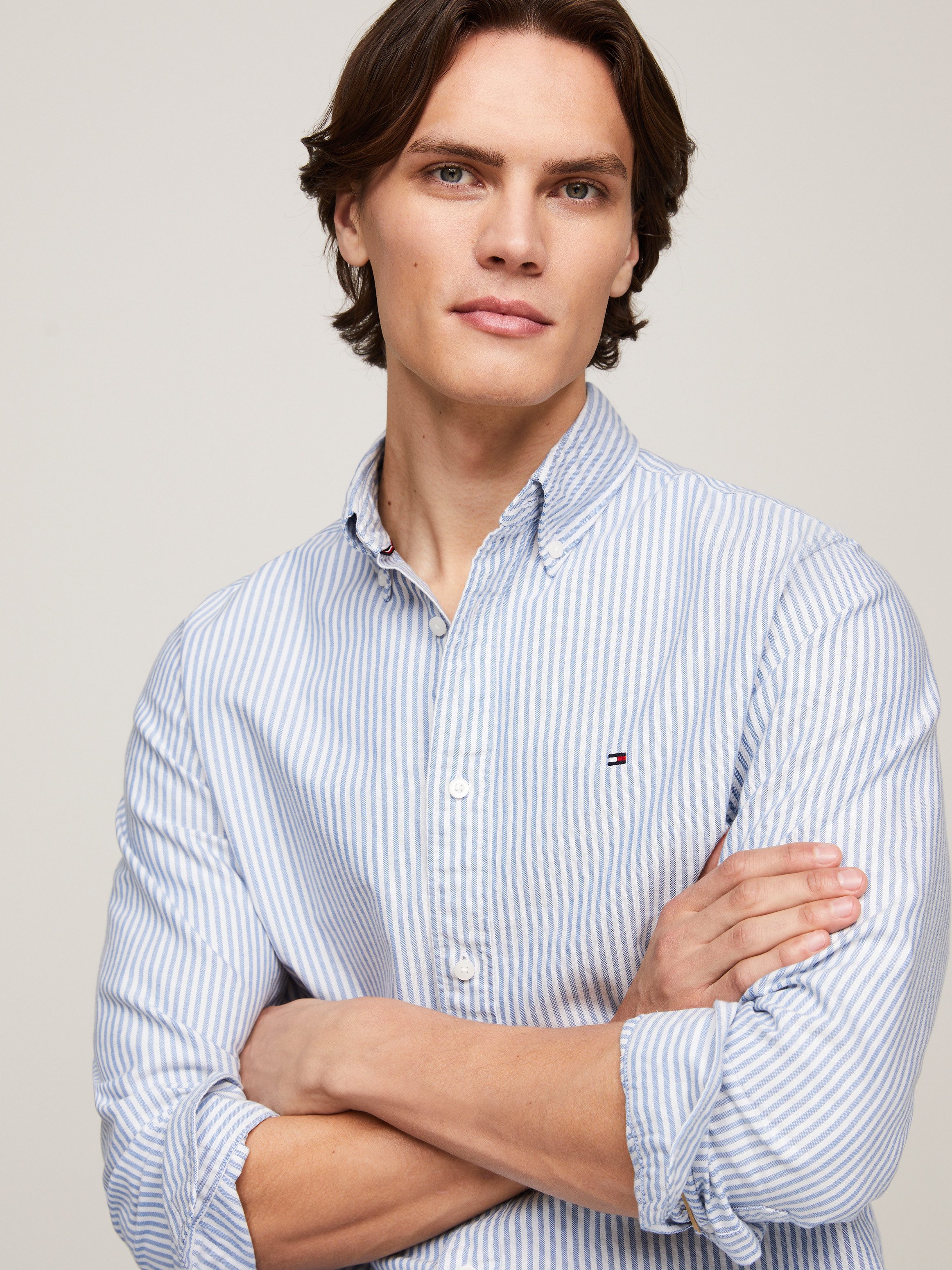 Tommy Hilfiger Overhemd met lange mouwen HERITAGE OXFORD STRIPE RF SHIRT