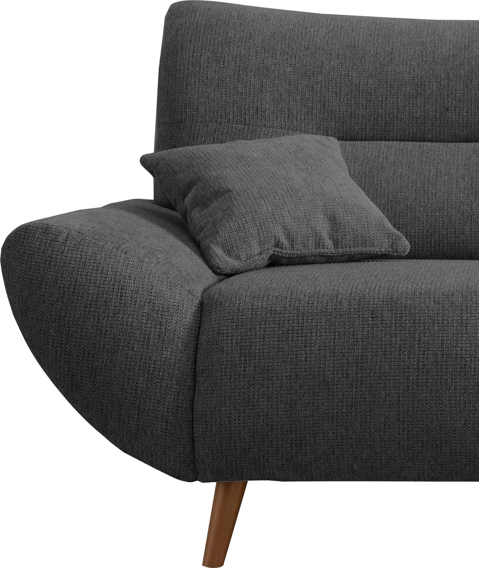 INOSIGN 3-zitsbank Drago, elegant en tijdloos, comfortabel, met houten voet