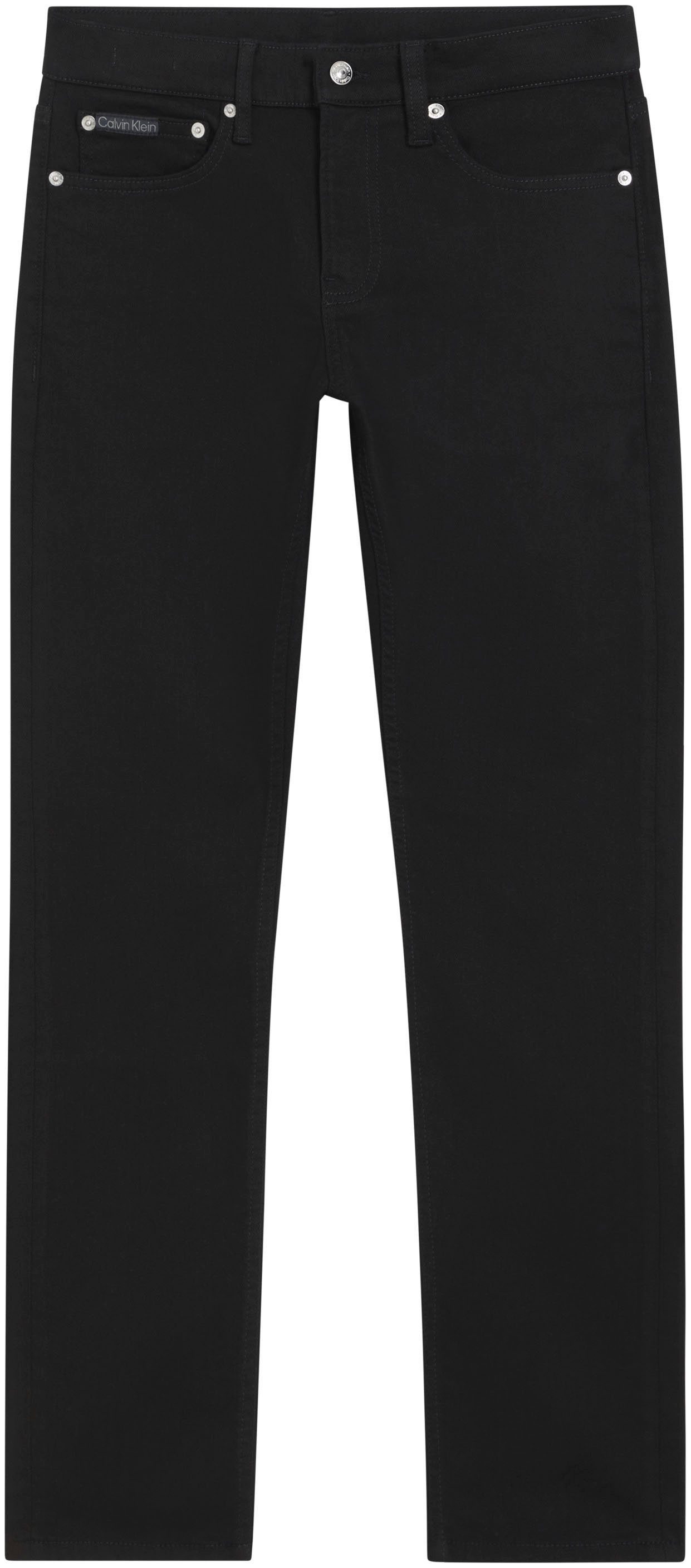 Calvin Klein Slim fit jeans SLIM Muntzakje, logo borduursel