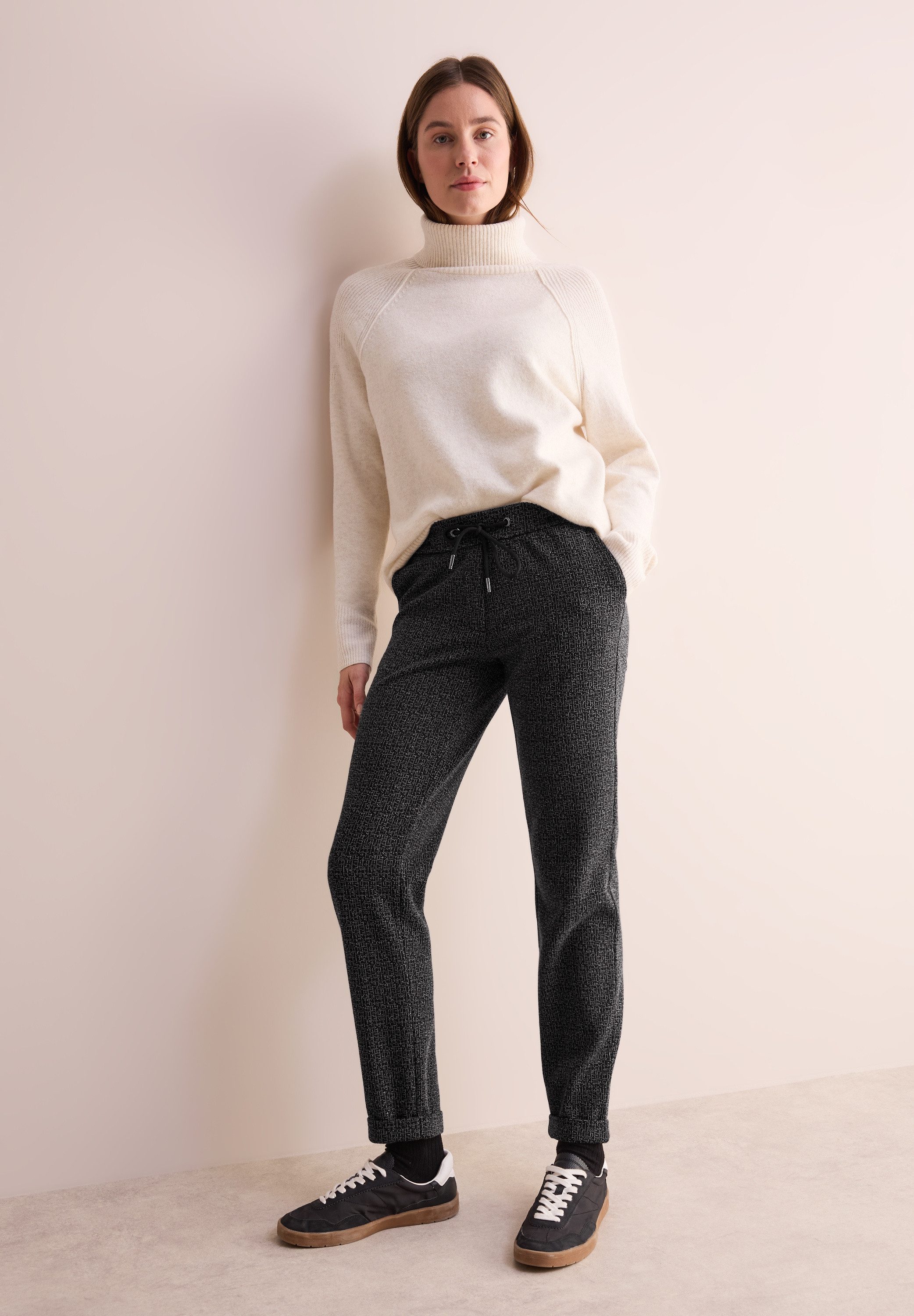 Cecil Joggingbroek Stijl Tracey in two-tone-look