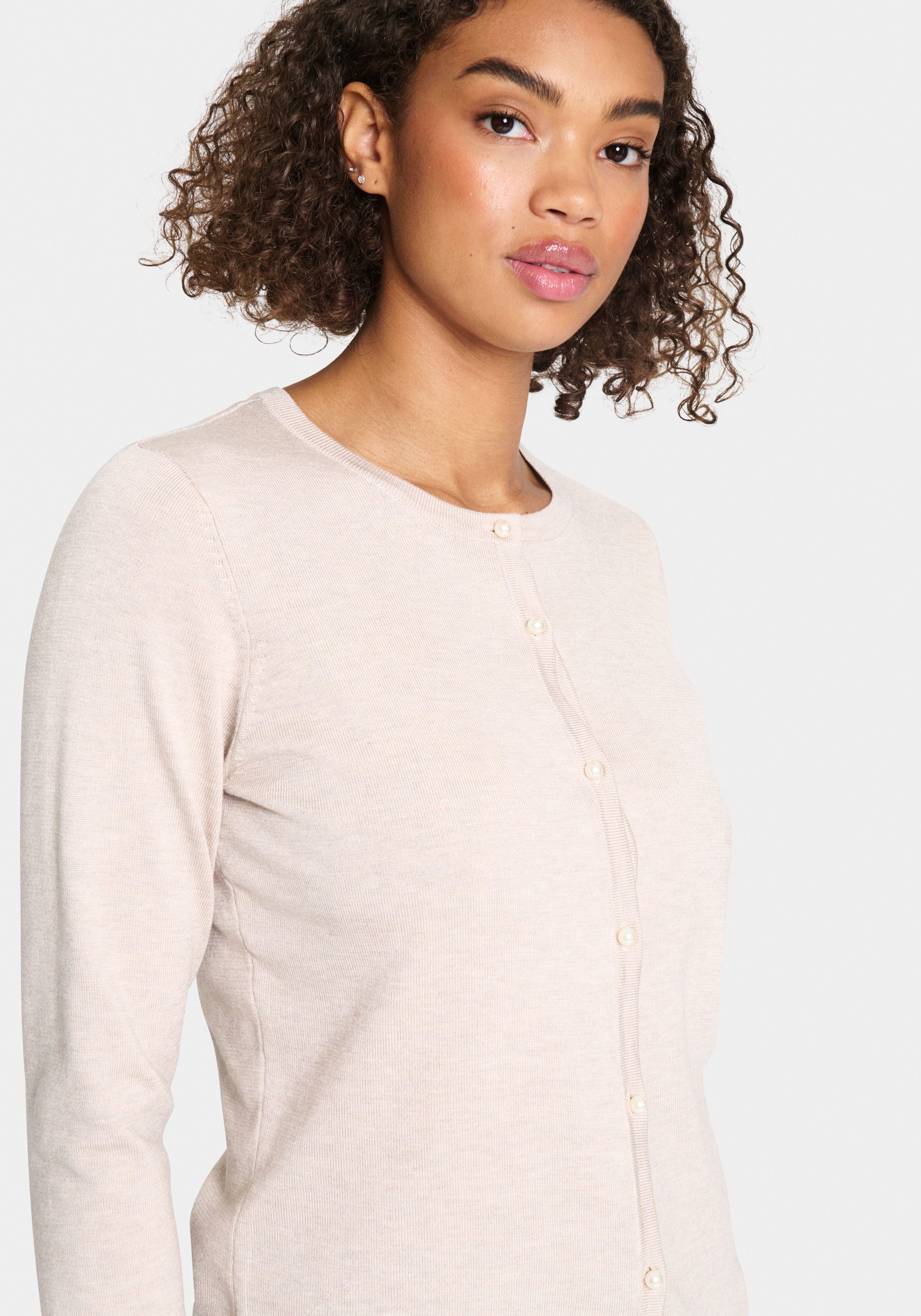 Saint Tropez Vest JemmaSZ Cardigan met decoratieve knopen