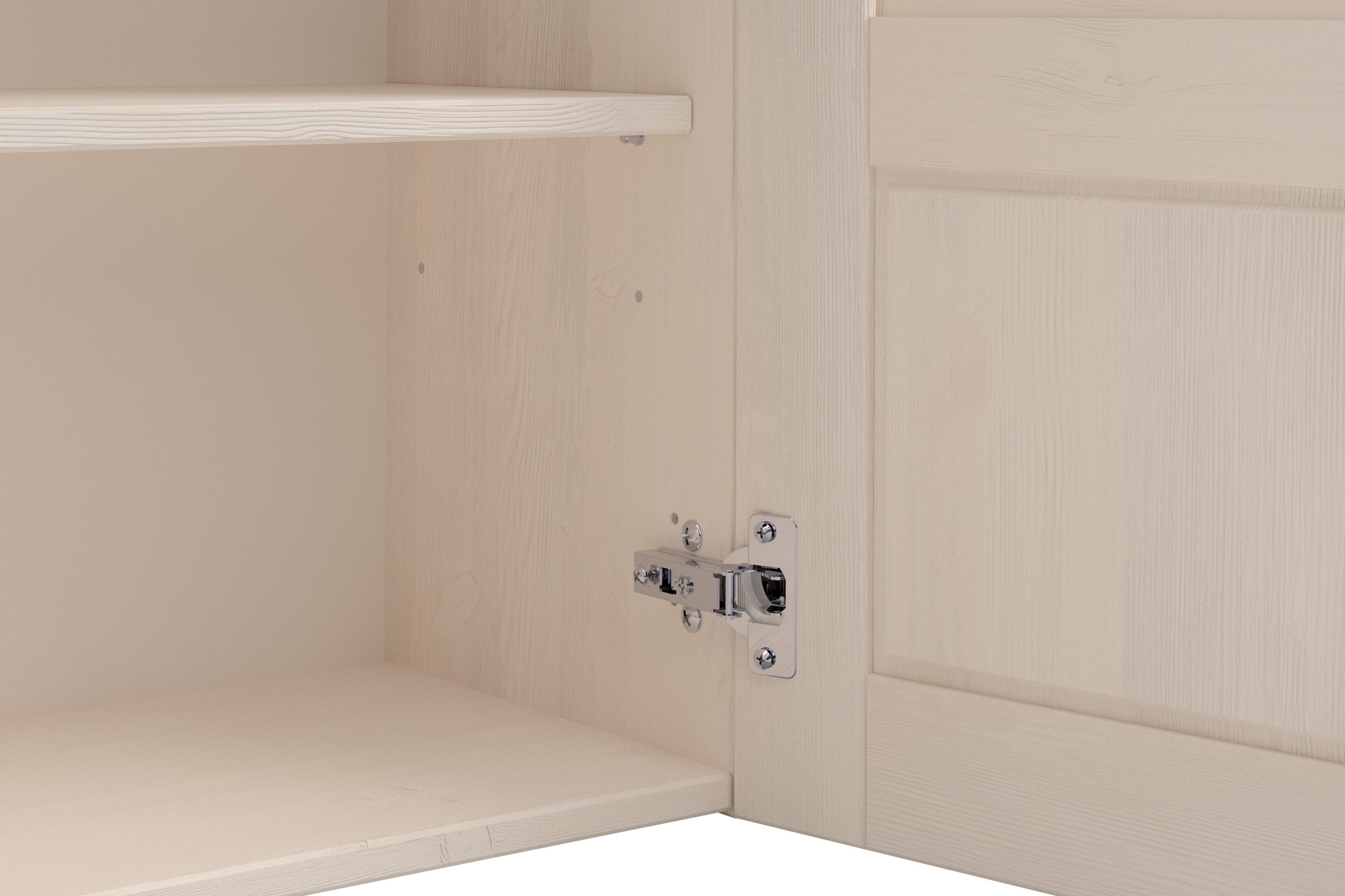 Home affaire Hangkast Alby2 Met metalen grepen en glazen deuren, breedte 100 cm