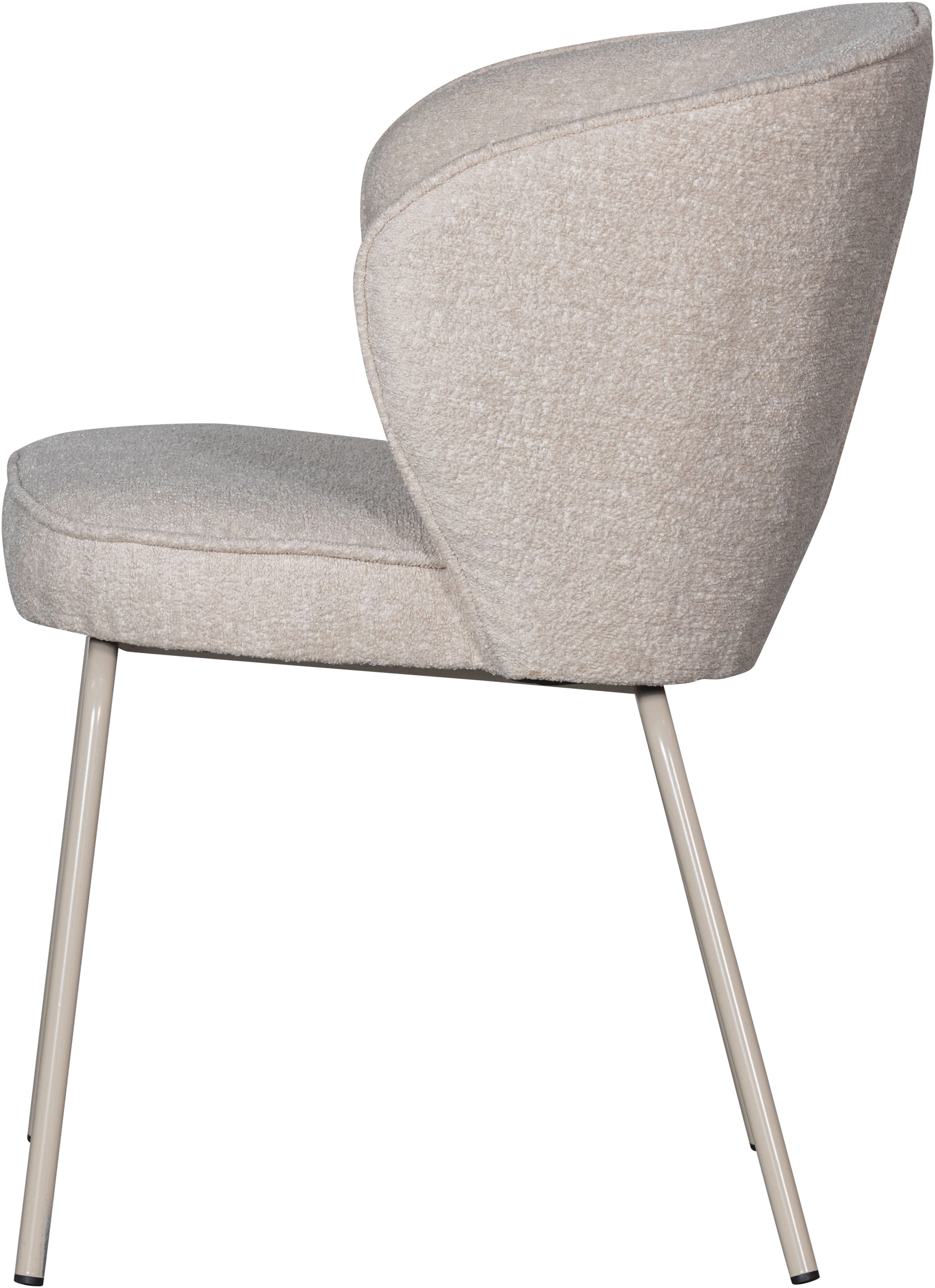 WOOOD Eetkamerstoel ADMITS Gestoffeerde stoel met 4-poots frame, gepolsterd, H 77 cm x B 60 cm (set, 2 stuks)