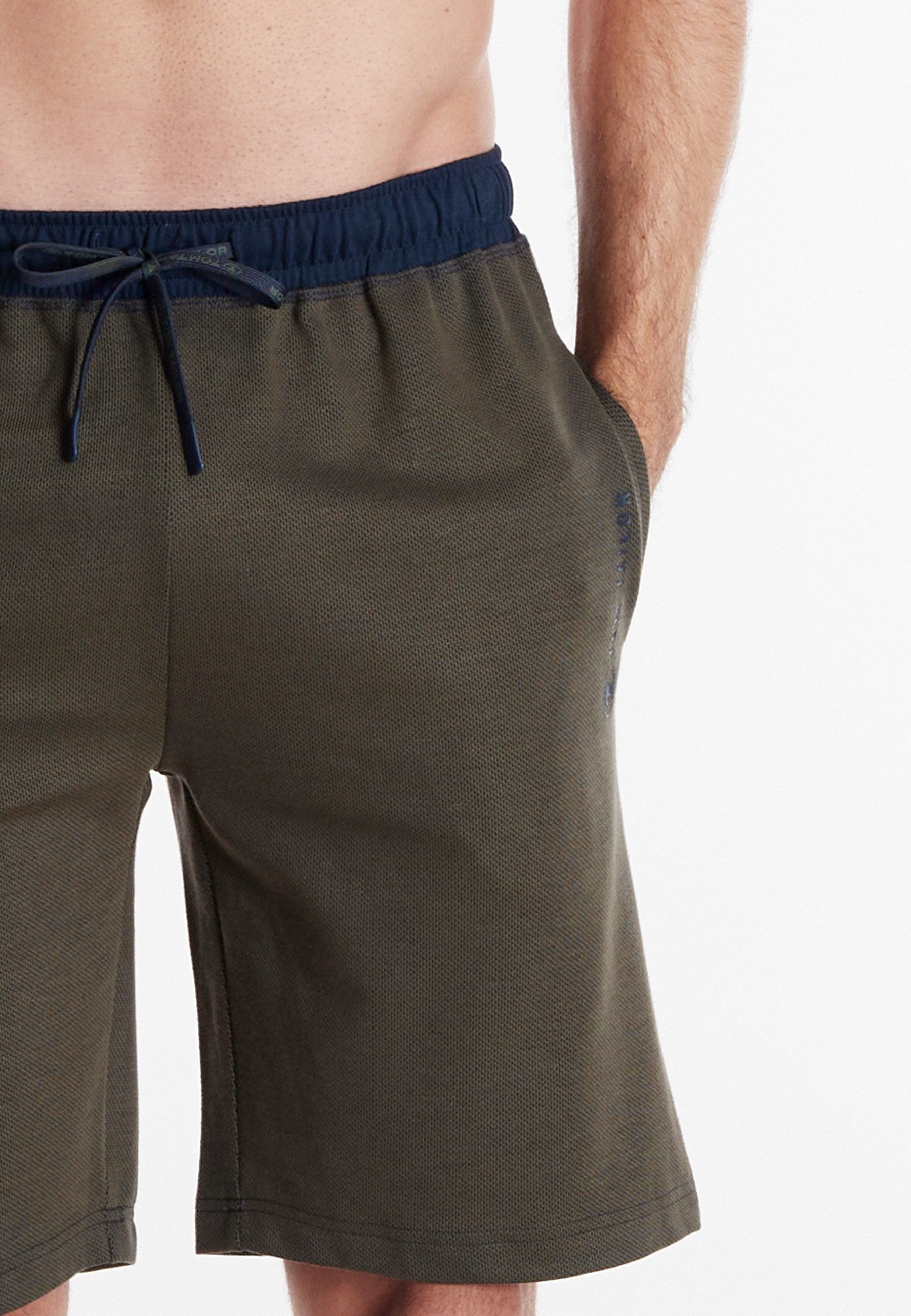 Tom Tailor Bermuda Dallas Trekkoord, zijzakken, comfortabel, ademend, los, katoenmix