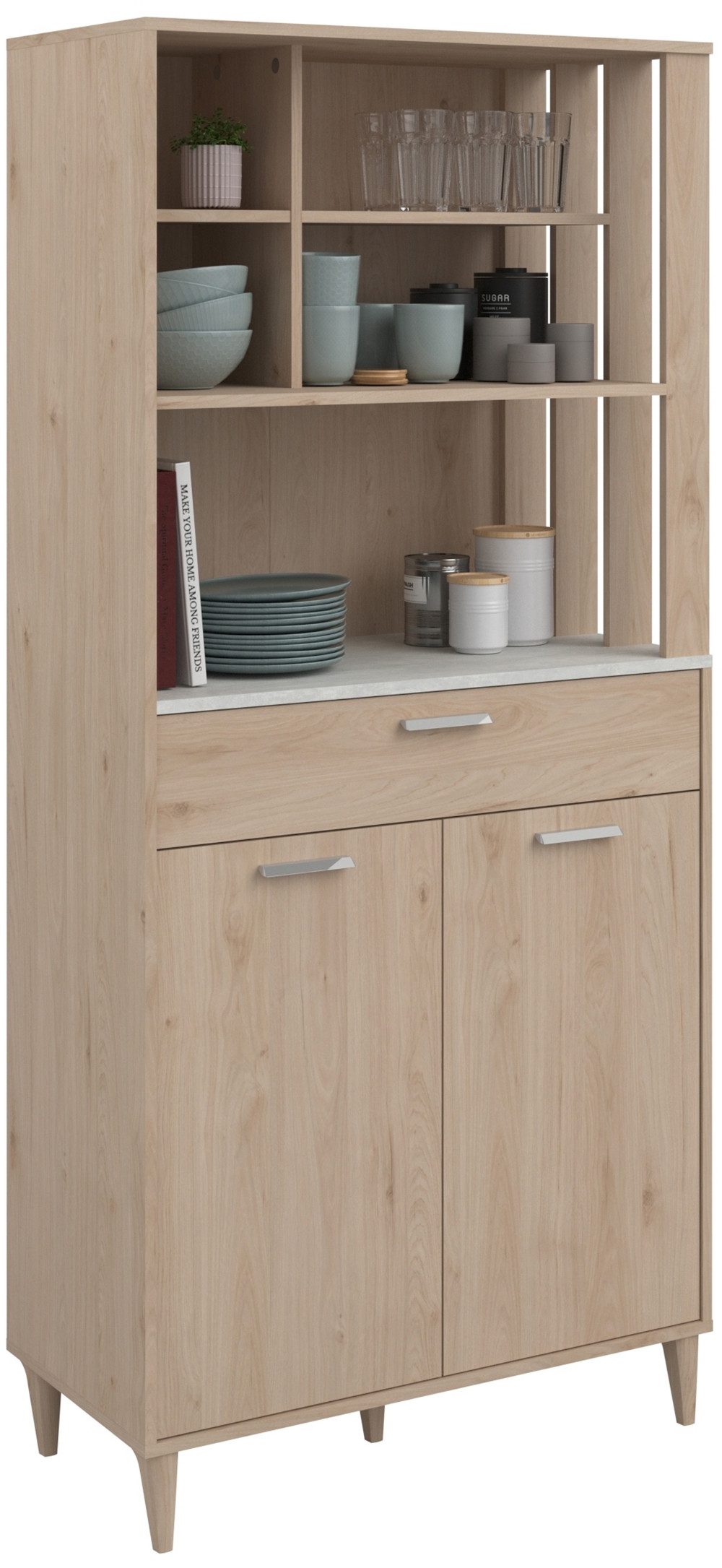Parisot Kastenset Gala 1 decoratieve claustra aan de zijkanten van de bovenste vakken (set, 2 stuks)