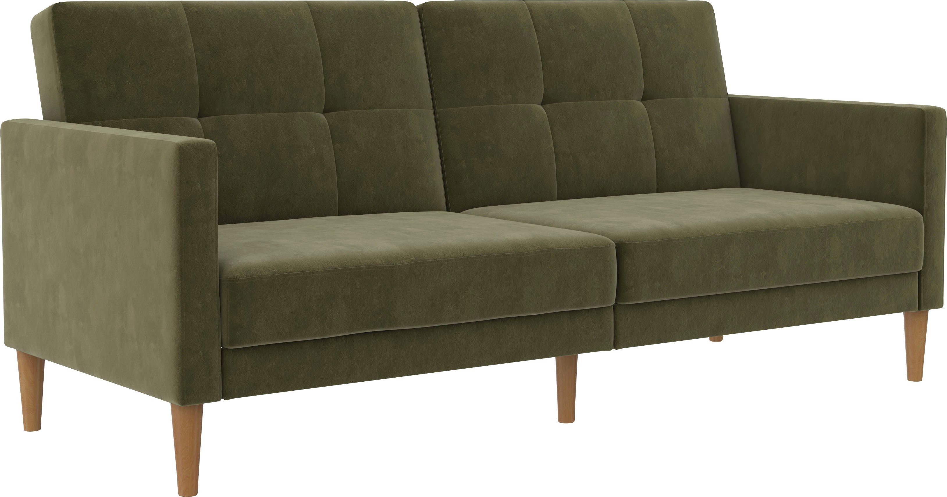 Dorel Home 3-zitsbank Lilly Bedfunctie, rugleuning 3-voudig verstelbaar, zithoogte 43 cm