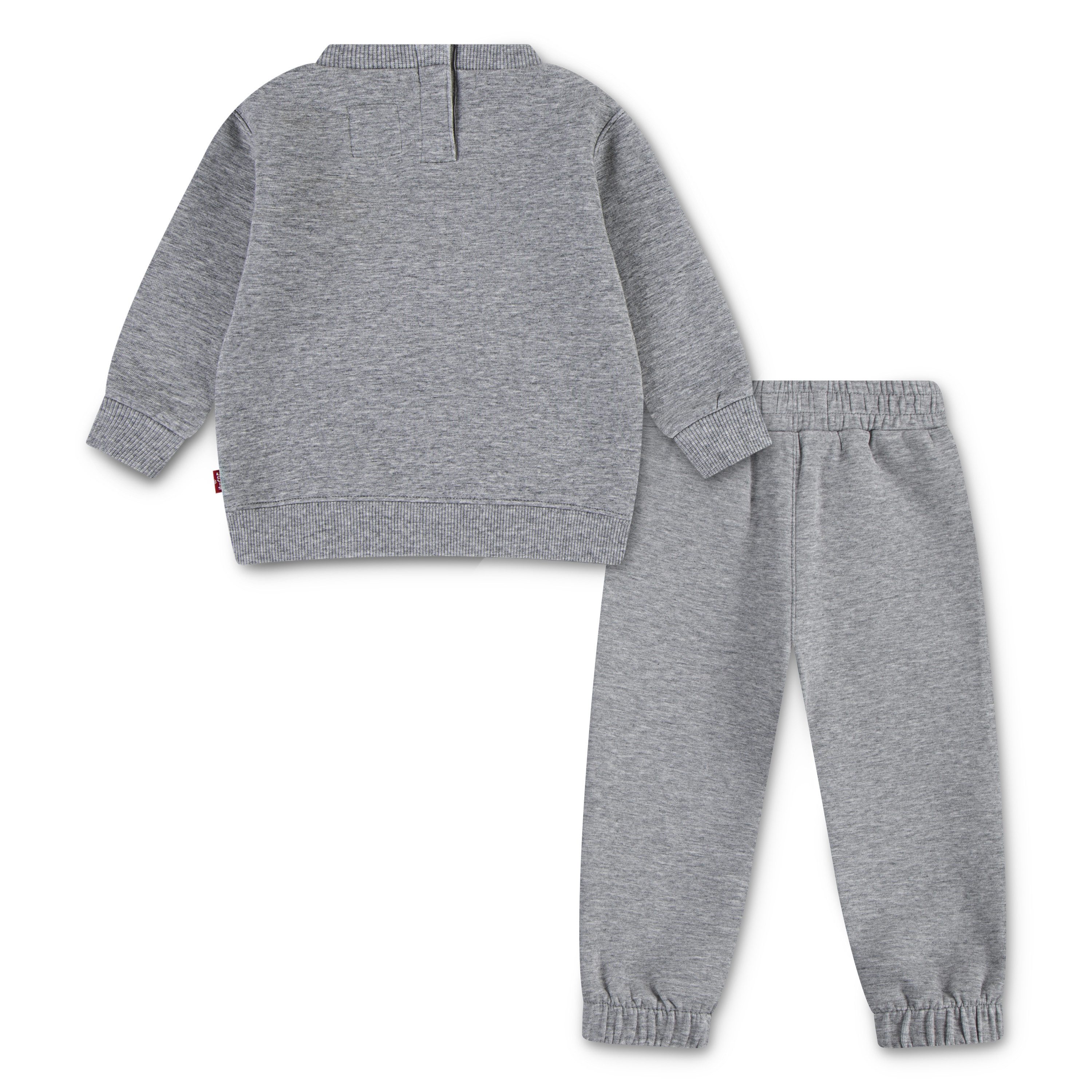 Levi's Kidswear Shirt met lange mouwen en broek LVB CORE BATWING CREW AND JOGG (2-delig)