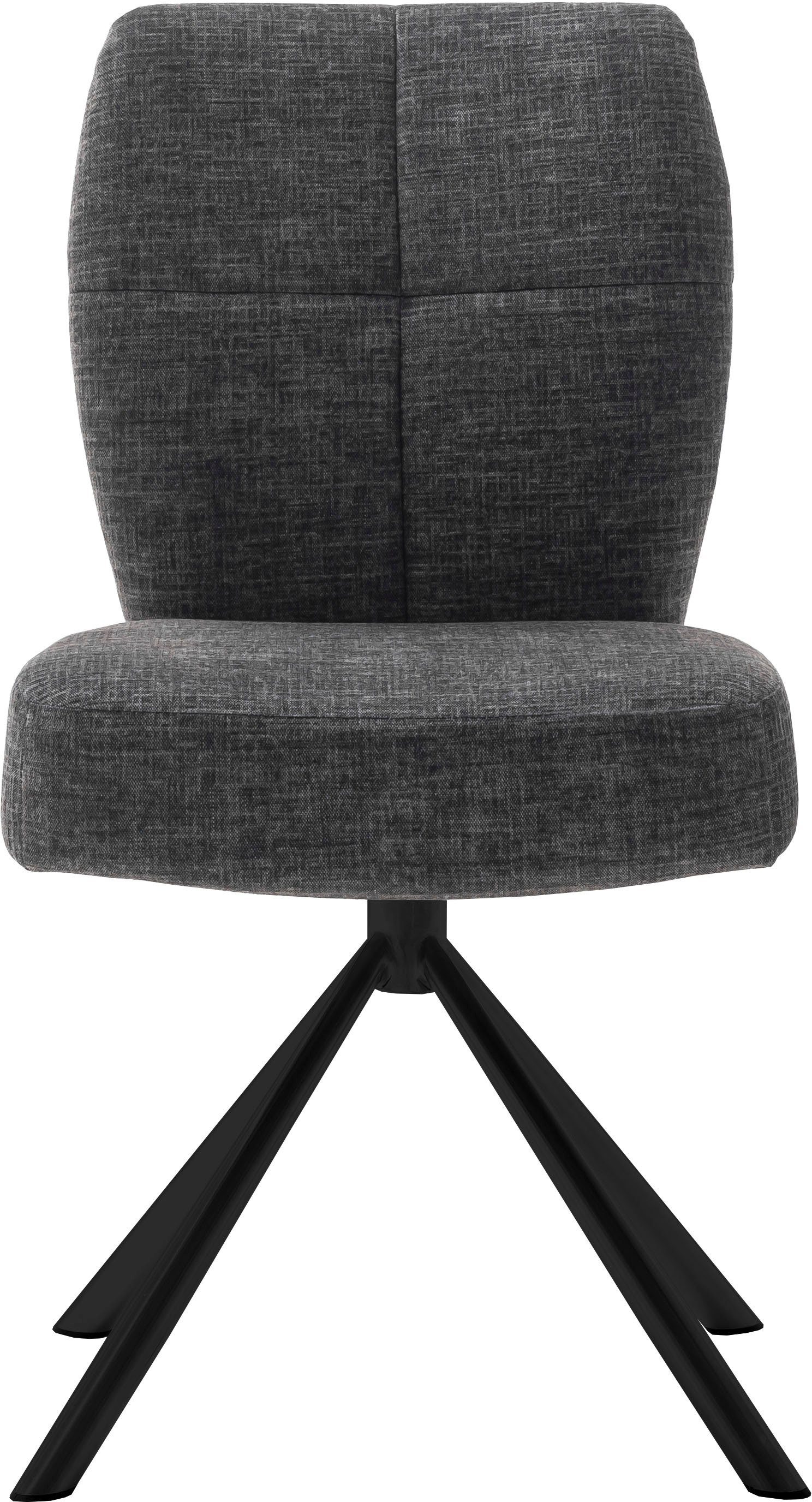 MCA furniture Eetkamerstoel KEA (2-pack), 360°, pocketvering, belastbaar 120 kg, zithoogte ca. 50 cm