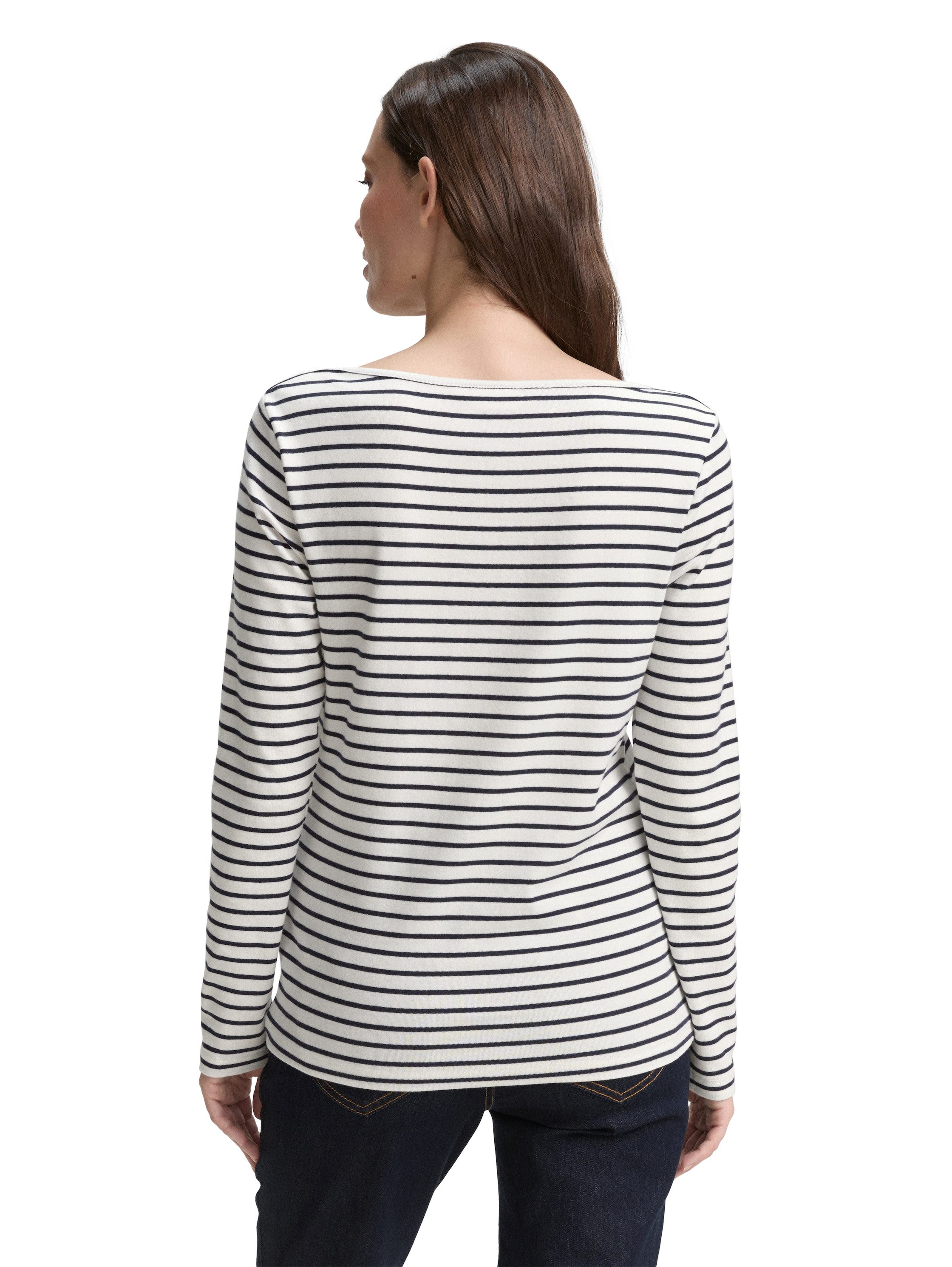 Tom Tailor Shirt met lange mouwen met streepmotief